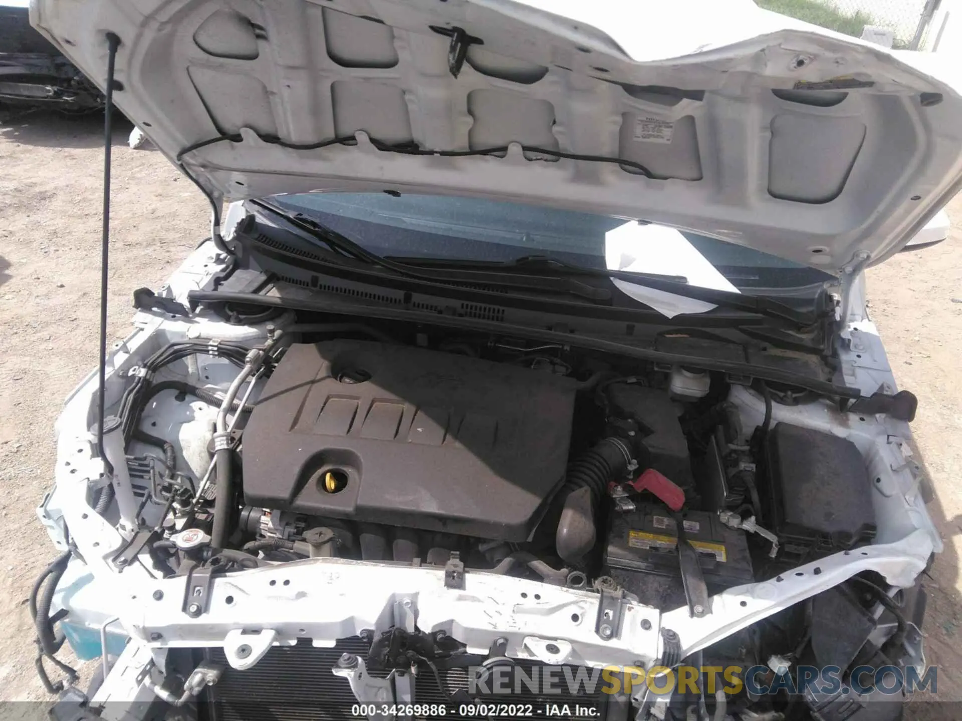 10 fotografías del automóvil dañado 5YFBURHE6KP859376 TOYOTA COROLLA 2019