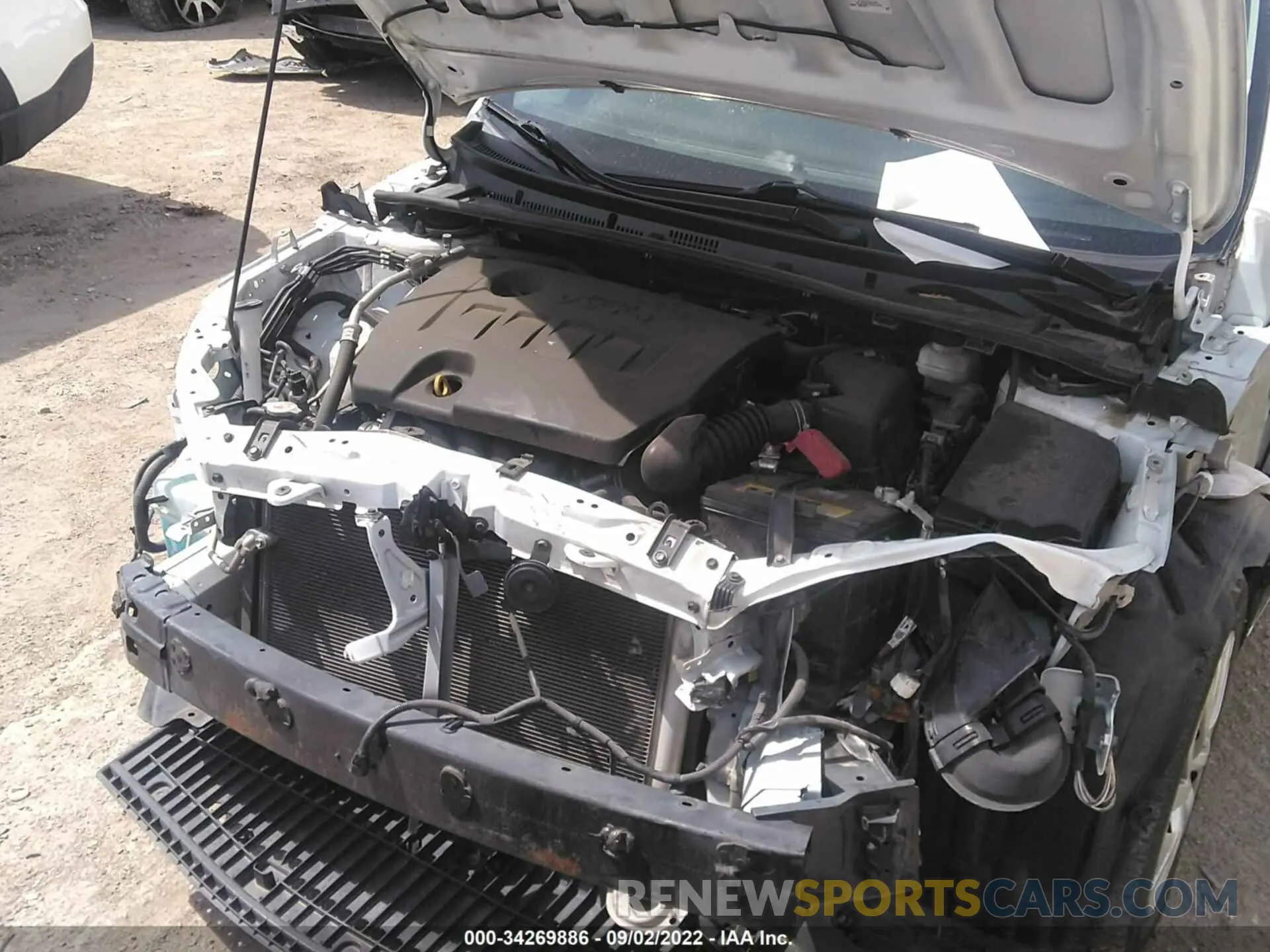 6 fotografías del automóvil dañado 5YFBURHE6KP859376 TOYOTA COROLLA 2019