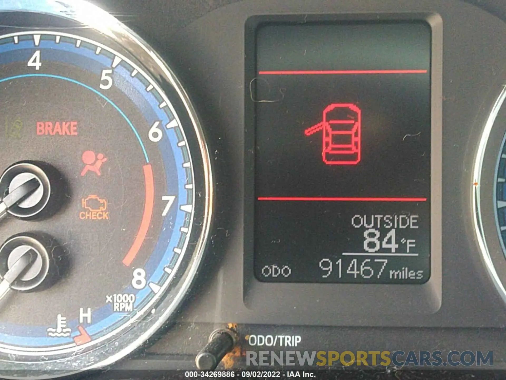 7 fotografías del automóvil dañado 5YFBURHE6KP859376 TOYOTA COROLLA 2019