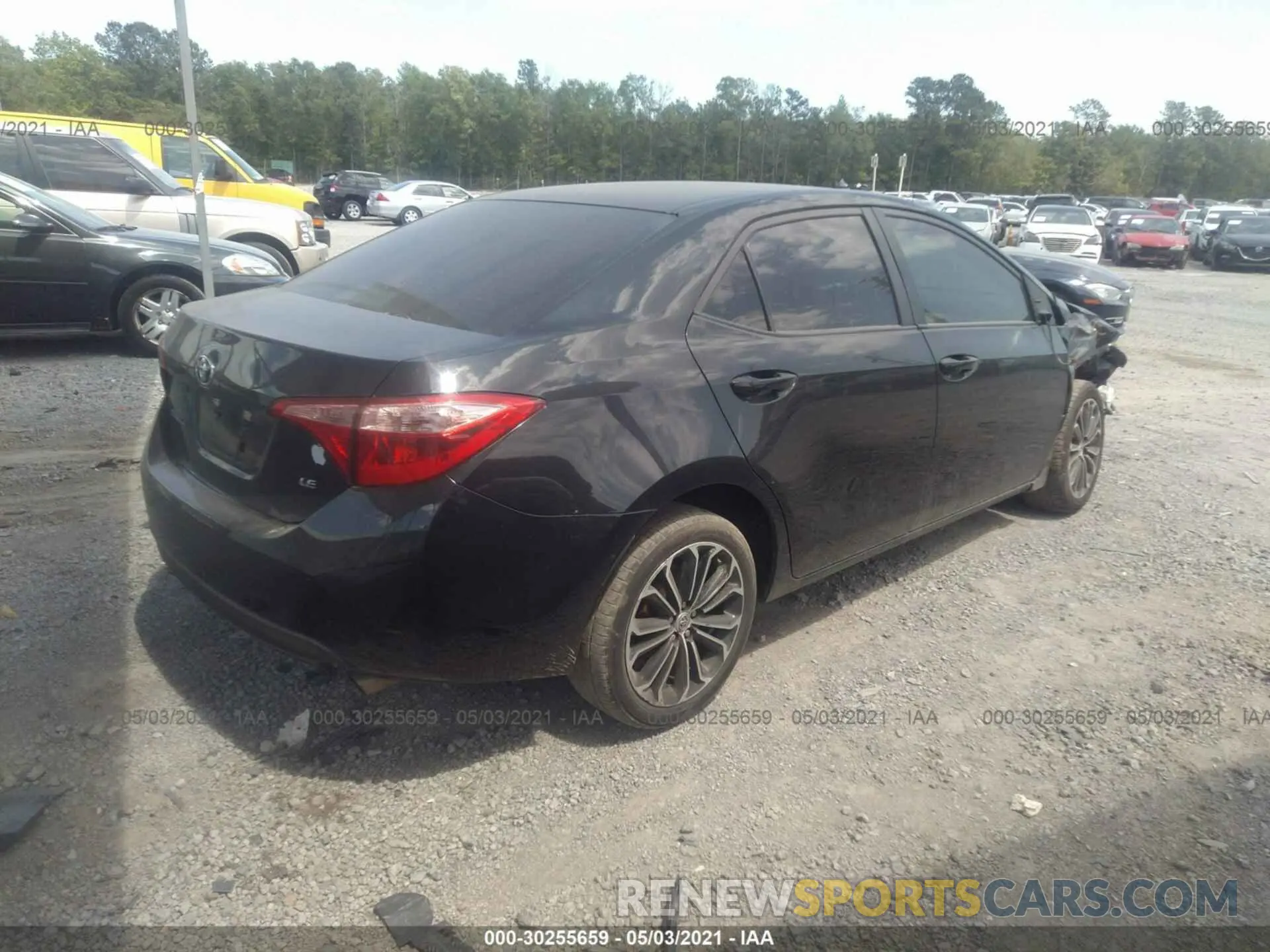 4 fotografías del automóvil dañado 5YFBURHE6KP862648 TOYOTA COROLLA 2019