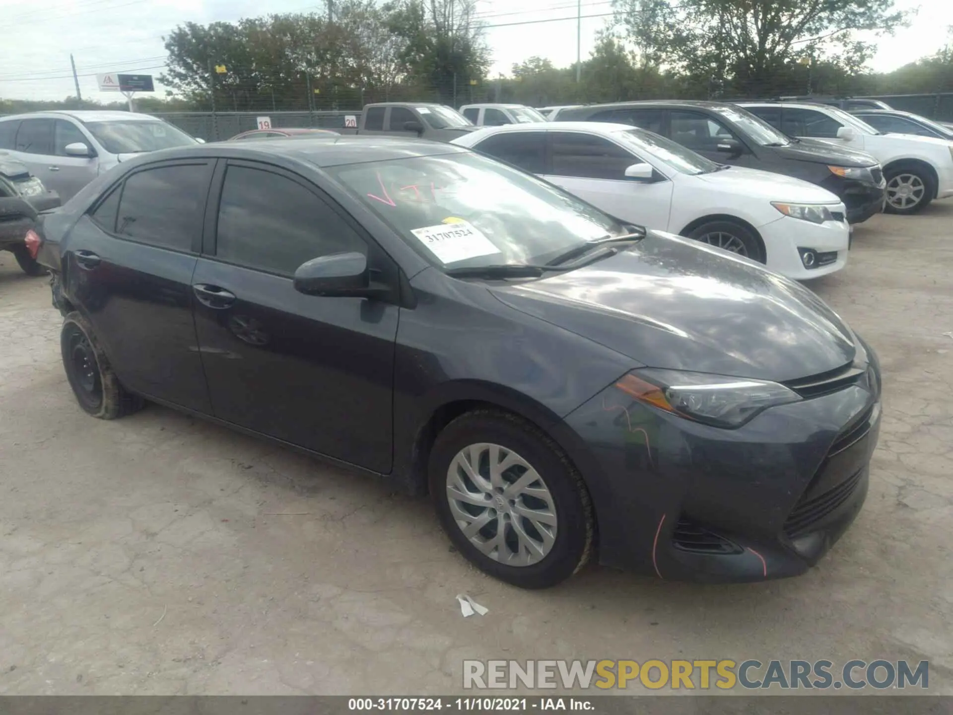 1 fotografías del automóvil dañado 5YFBURHE6KP866456 TOYOTA COROLLA 2019