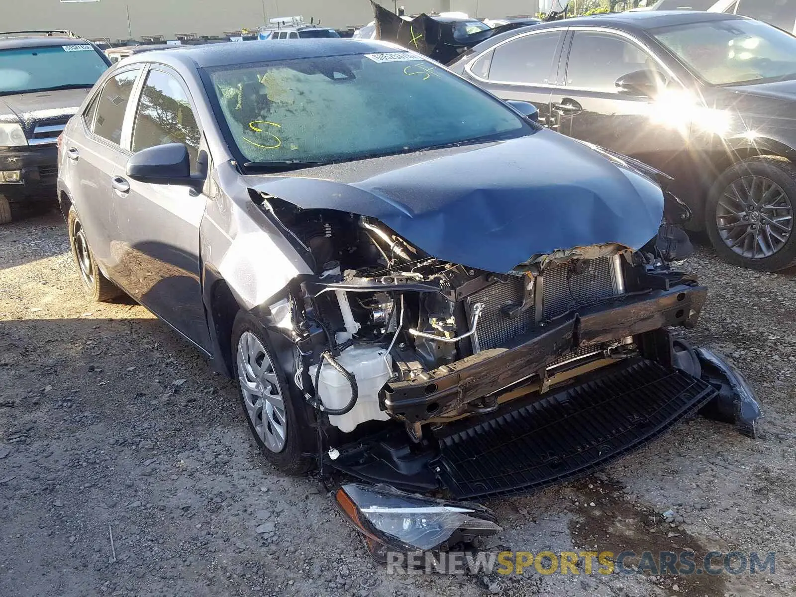 1 fotografías del automóvil dañado 5YFBURHE6KP869177 TOYOTA COROLLA 2019