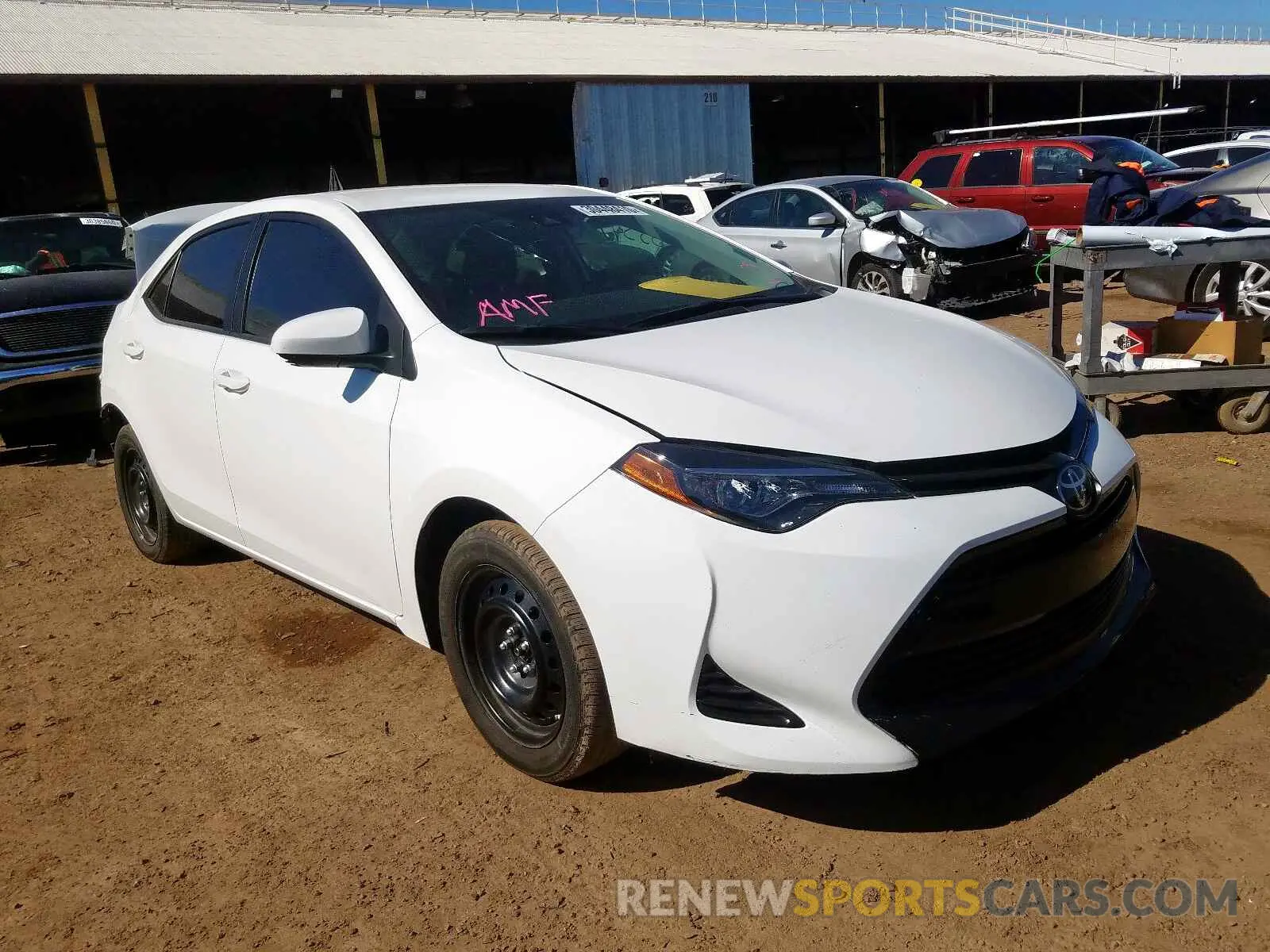 1 fotografías del automóvil dañado 5YFBURHE6KP870040 TOYOTA COROLLA 2019