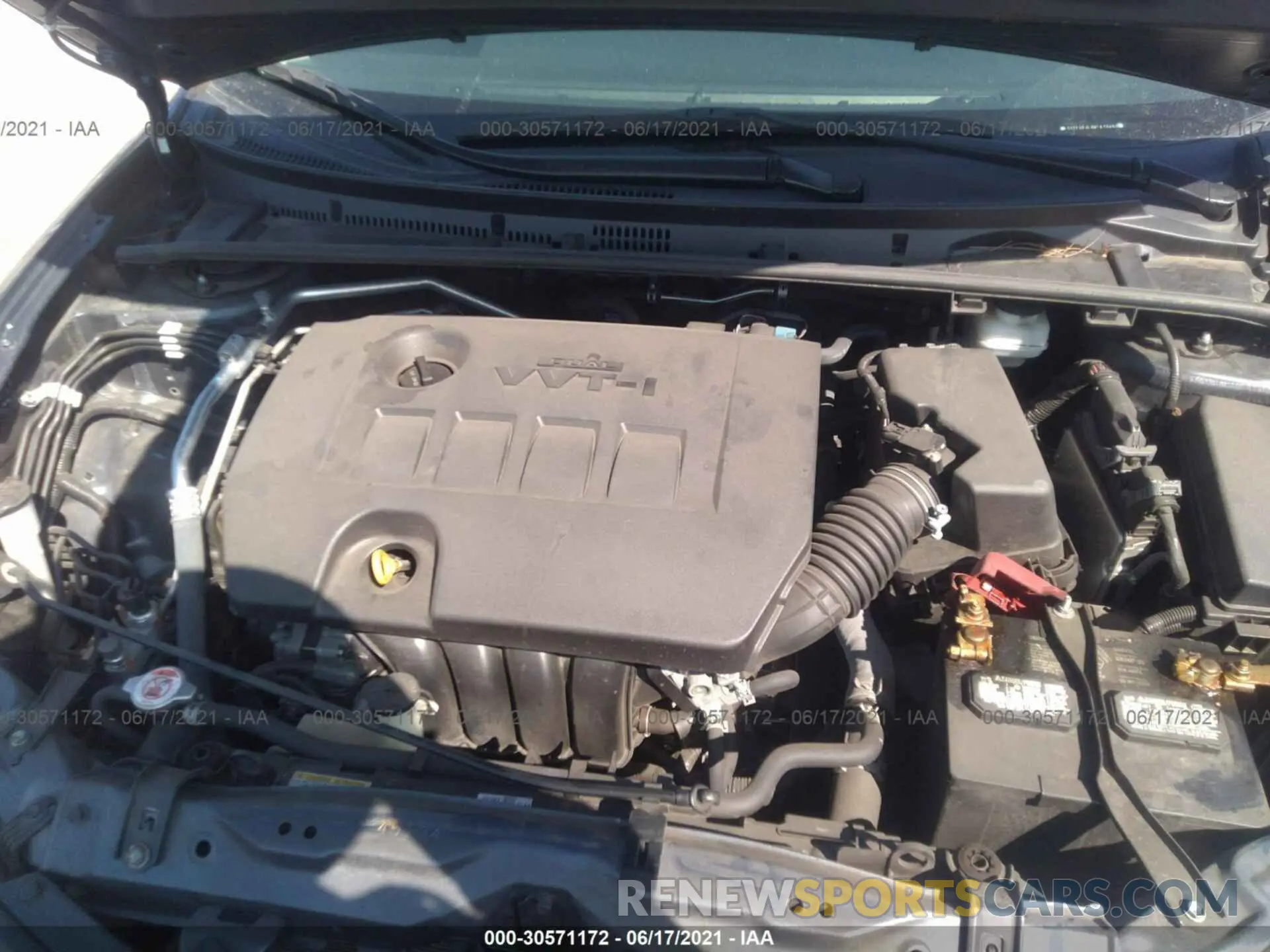 10 fotografías del automóvil dañado 5YFBURHE6KP870491 TOYOTA COROLLA 2019