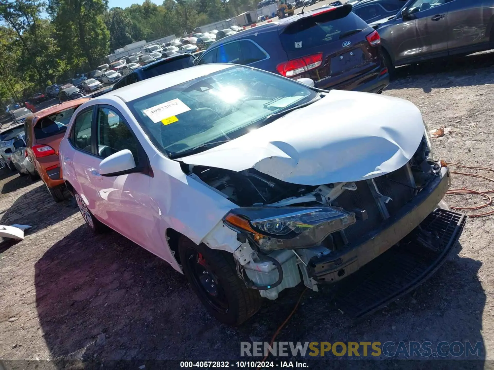 1 fotografías del automóvil dañado 5YFBURHE6KP871690 TOYOTA COROLLA 2019