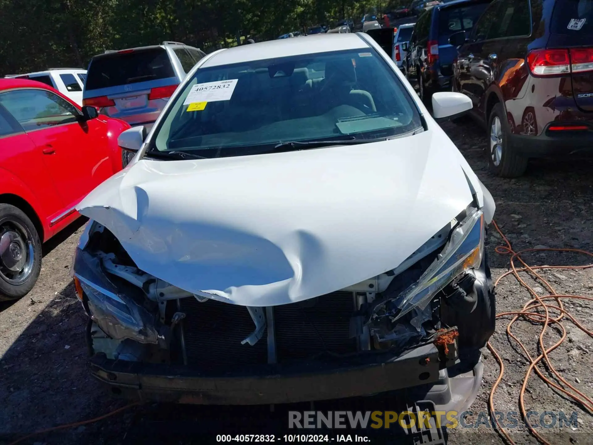 12 fotografías del automóvil dañado 5YFBURHE6KP871690 TOYOTA COROLLA 2019