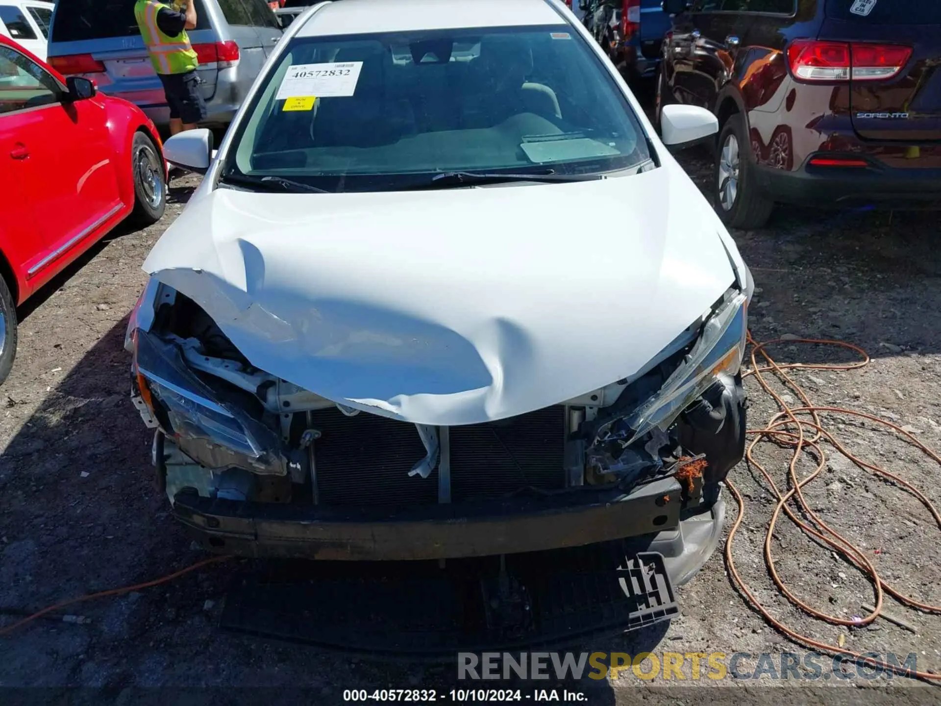 6 fotografías del automóvil dañado 5YFBURHE6KP871690 TOYOTA COROLLA 2019