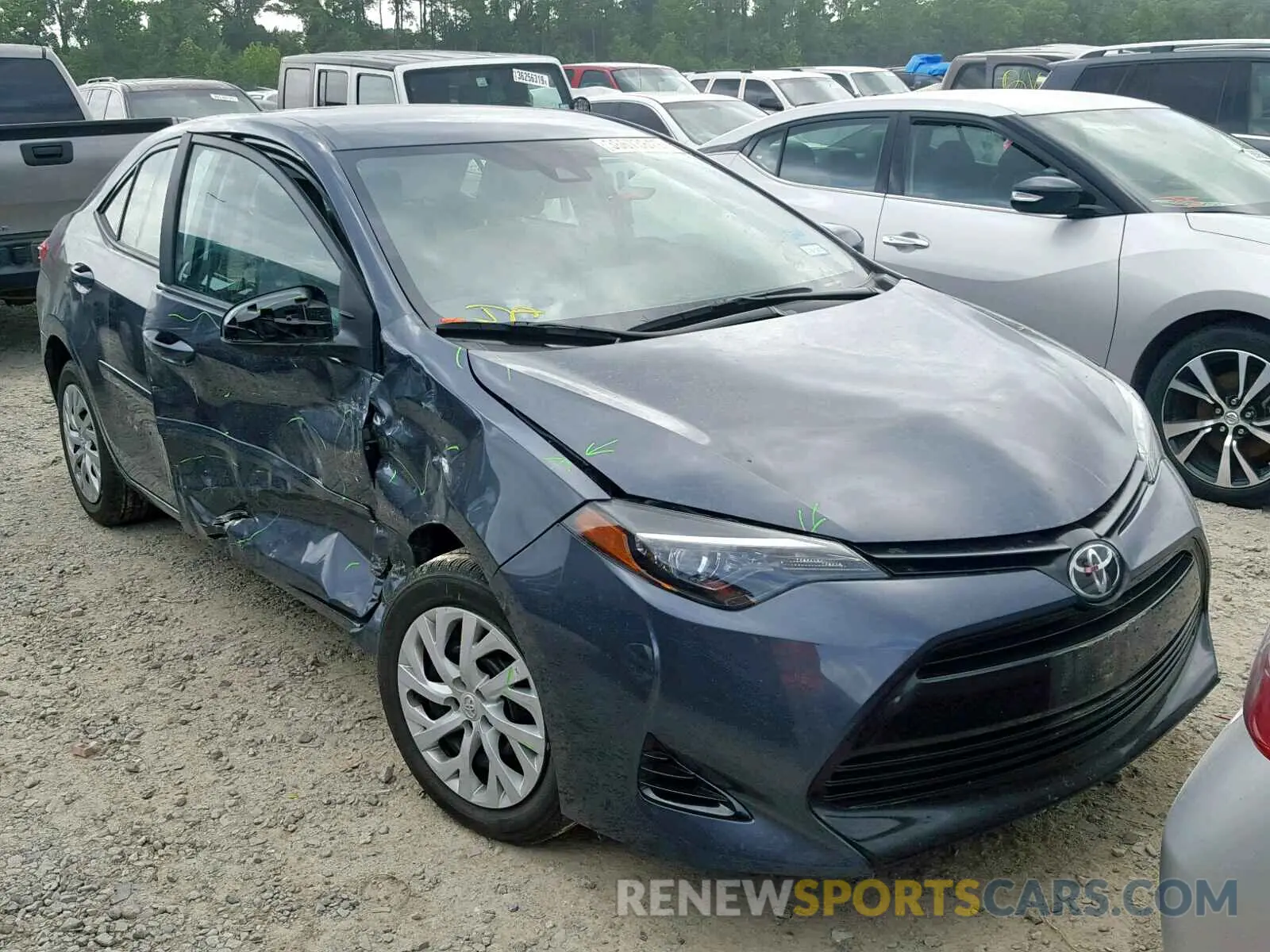 1 fotografías del automóvil dañado 5YFBURHE6KP872208 TOYOTA COROLLA 2019