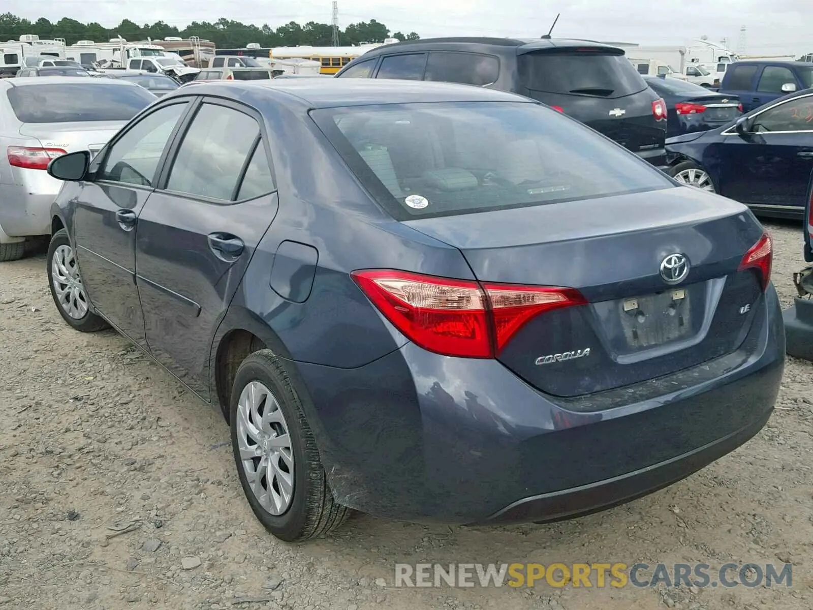 3 fotografías del automóvil dañado 5YFBURHE6KP872208 TOYOTA COROLLA 2019