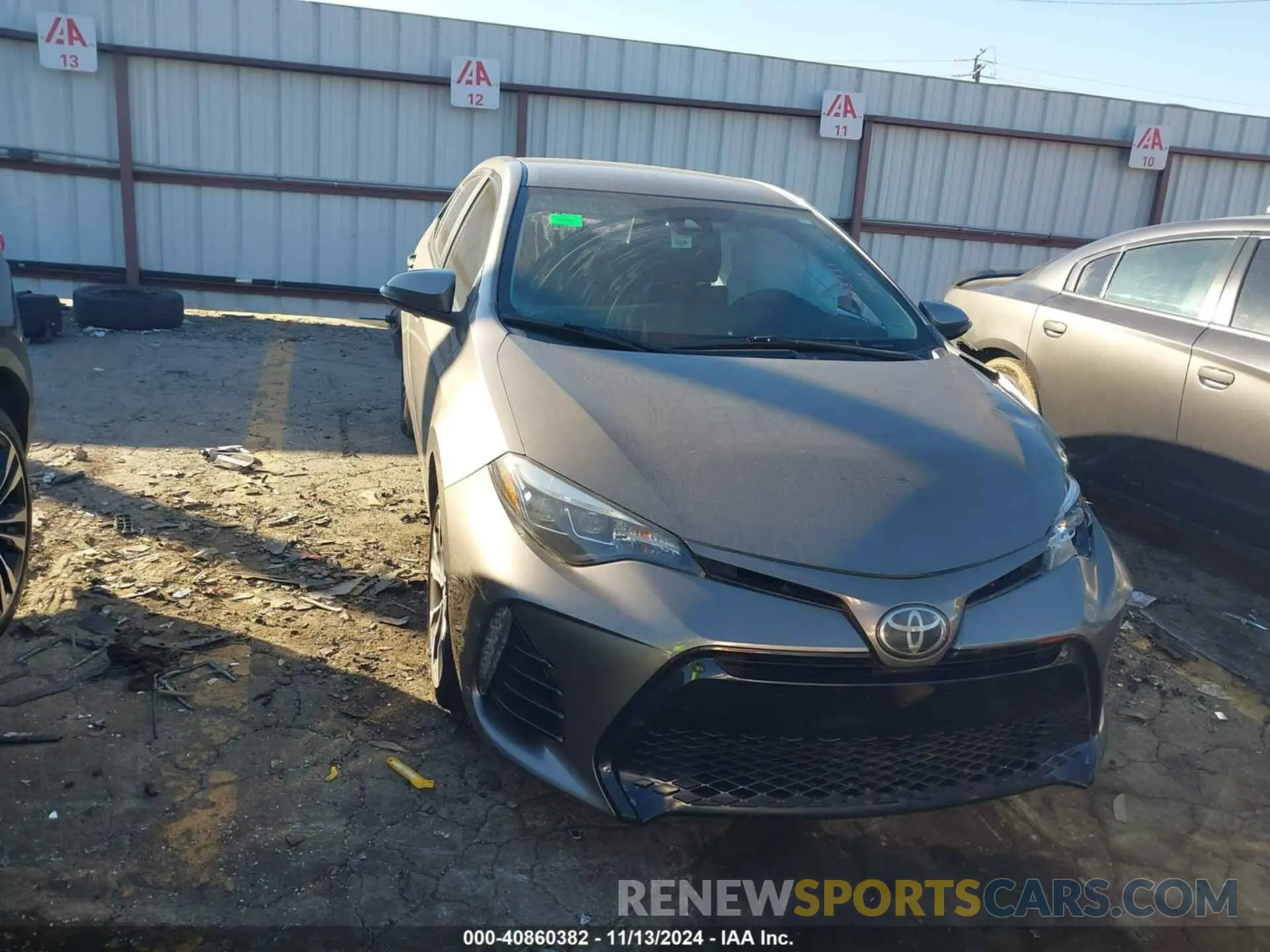 12 fotografías del automóvil dañado 5YFBURHE6KP873133 TOYOTA COROLLA 2019