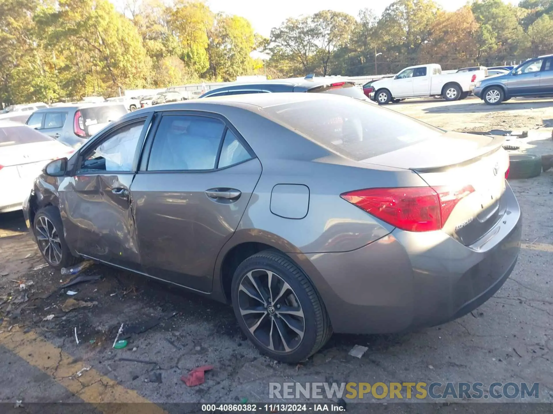 14 fotografías del automóvil dañado 5YFBURHE6KP873133 TOYOTA COROLLA 2019