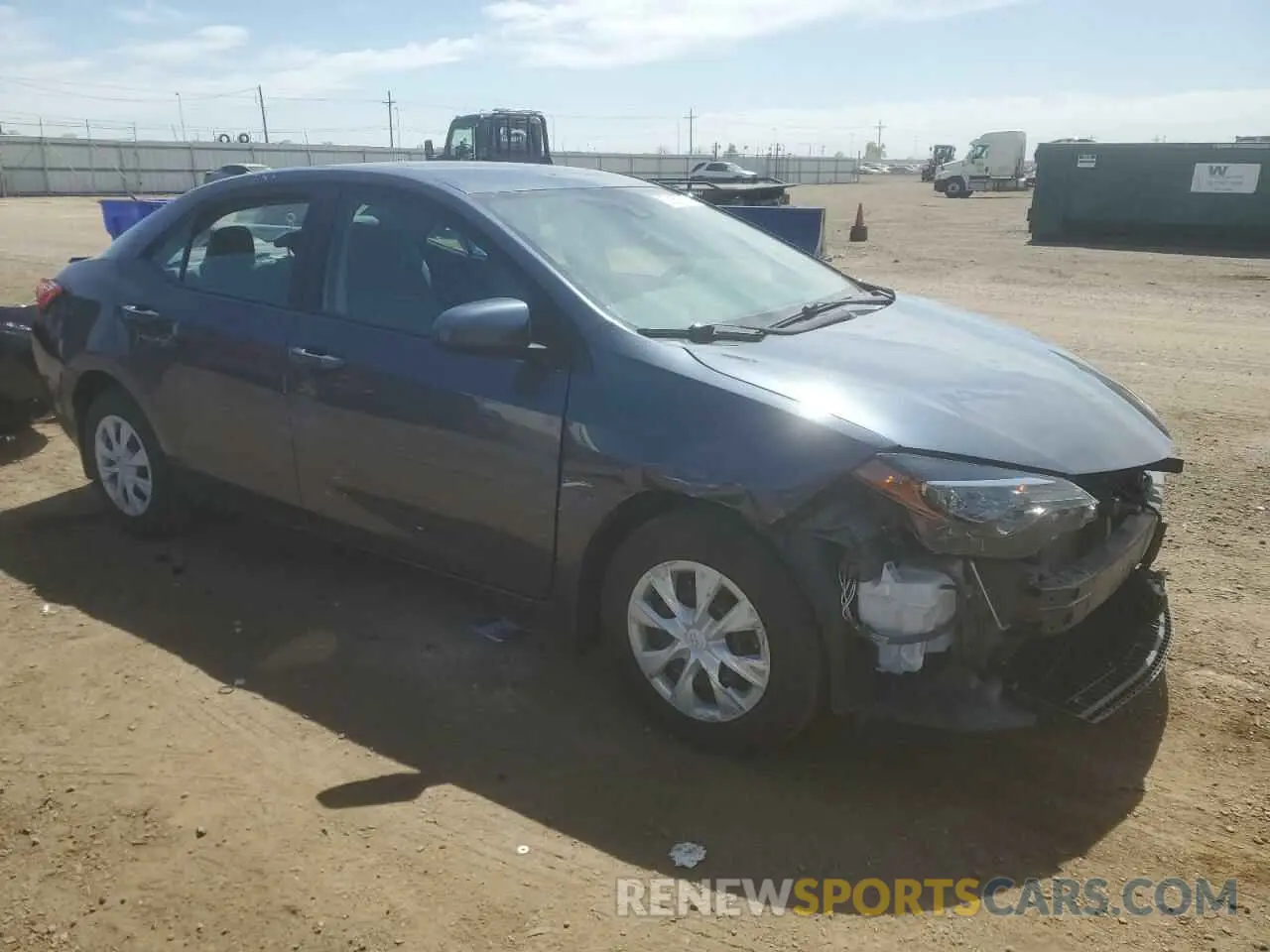 4 fotografías del automóvil dañado 5YFBURHE6KP889459 TOYOTA COROLLA 2019