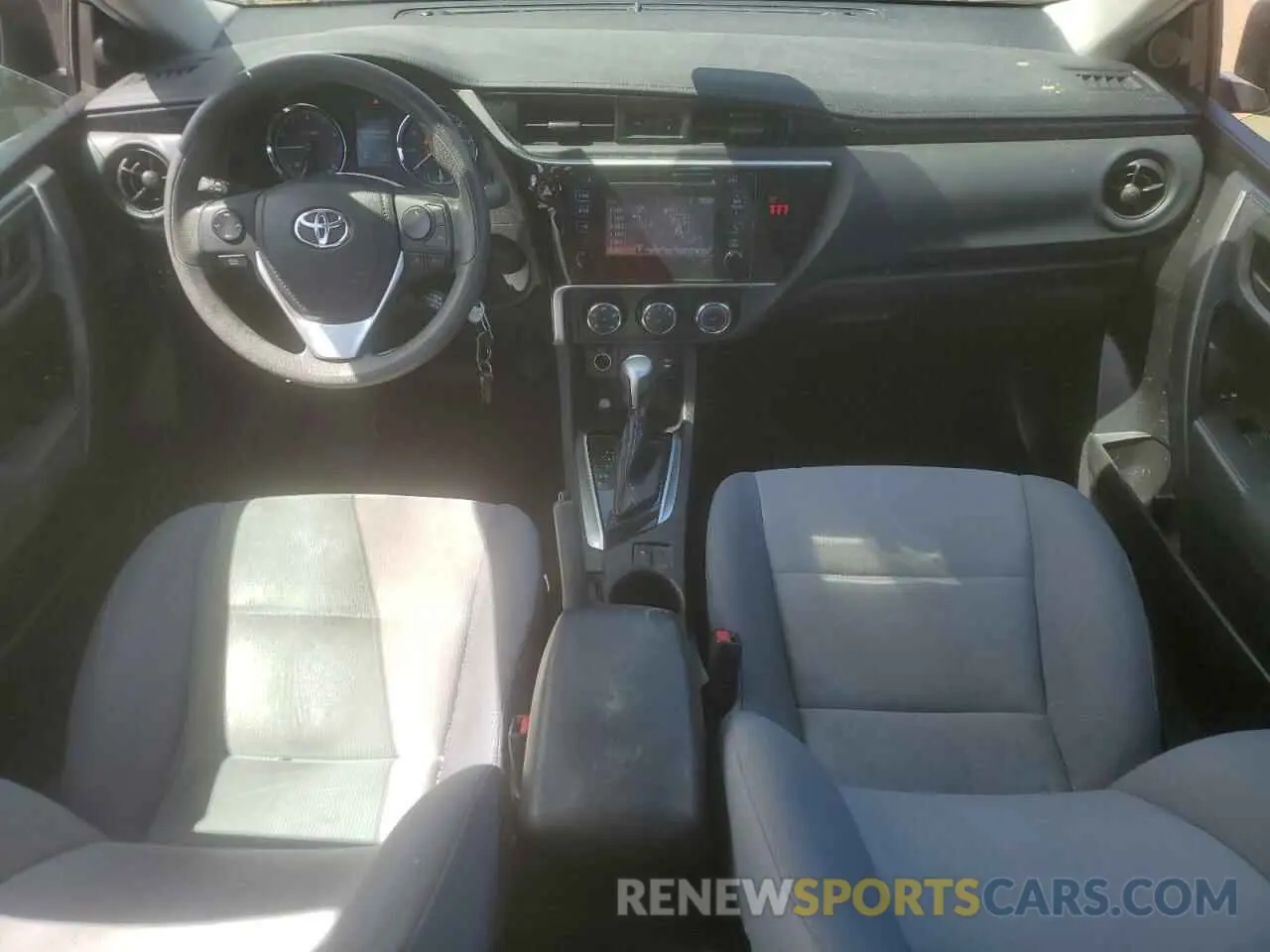 8 fotografías del automóvil dañado 5YFBURHE6KP889459 TOYOTA COROLLA 2019