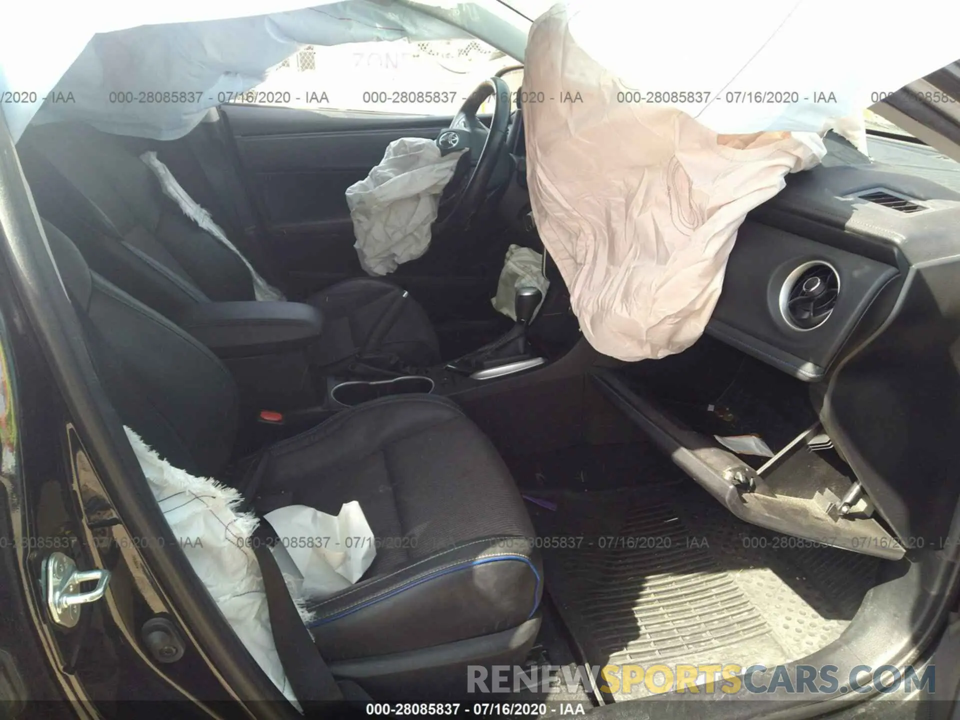 5 fotografías del automóvil dañado 5YFBURHE6KP900864 TOYOTA COROLLA 2019
