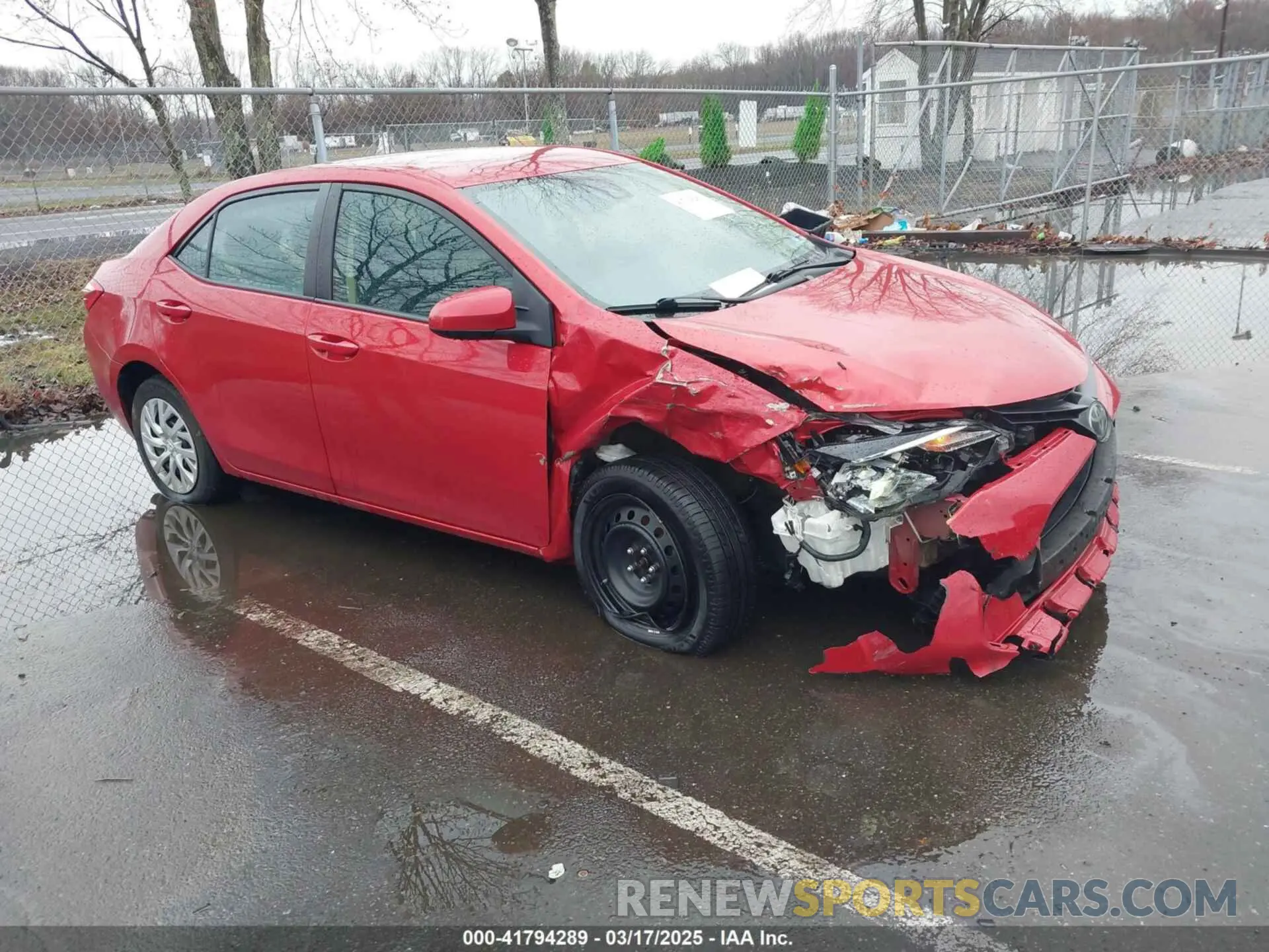 1 fotografías del automóvil dañado 5YFBURHE6KP907992 TOYOTA COROLLA 2019
