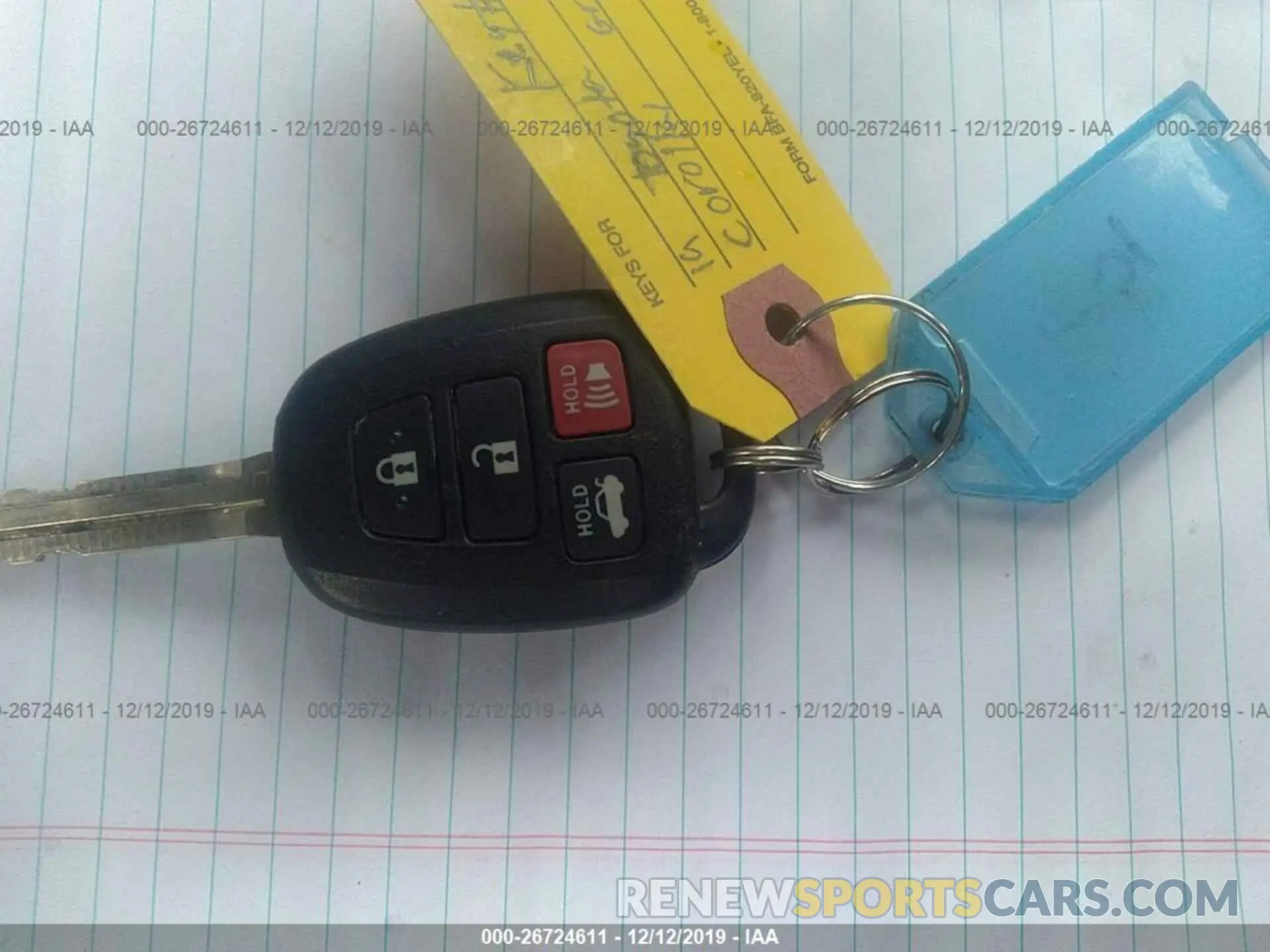 11 fotografías del automóvil dañado 5YFBURHE6KP920242 TOYOTA COROLLA 2019