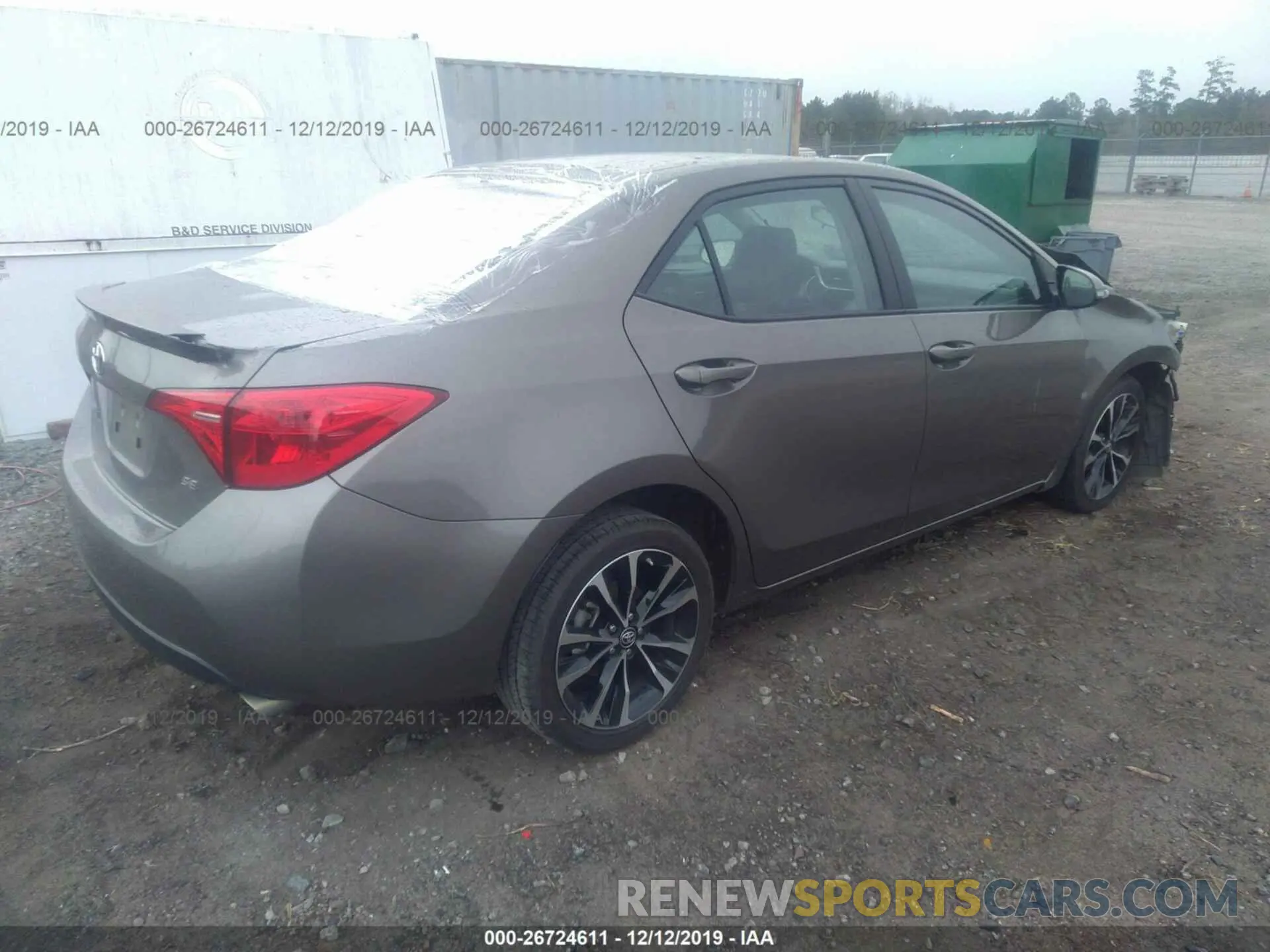 4 fotografías del automóvil dañado 5YFBURHE6KP920242 TOYOTA COROLLA 2019