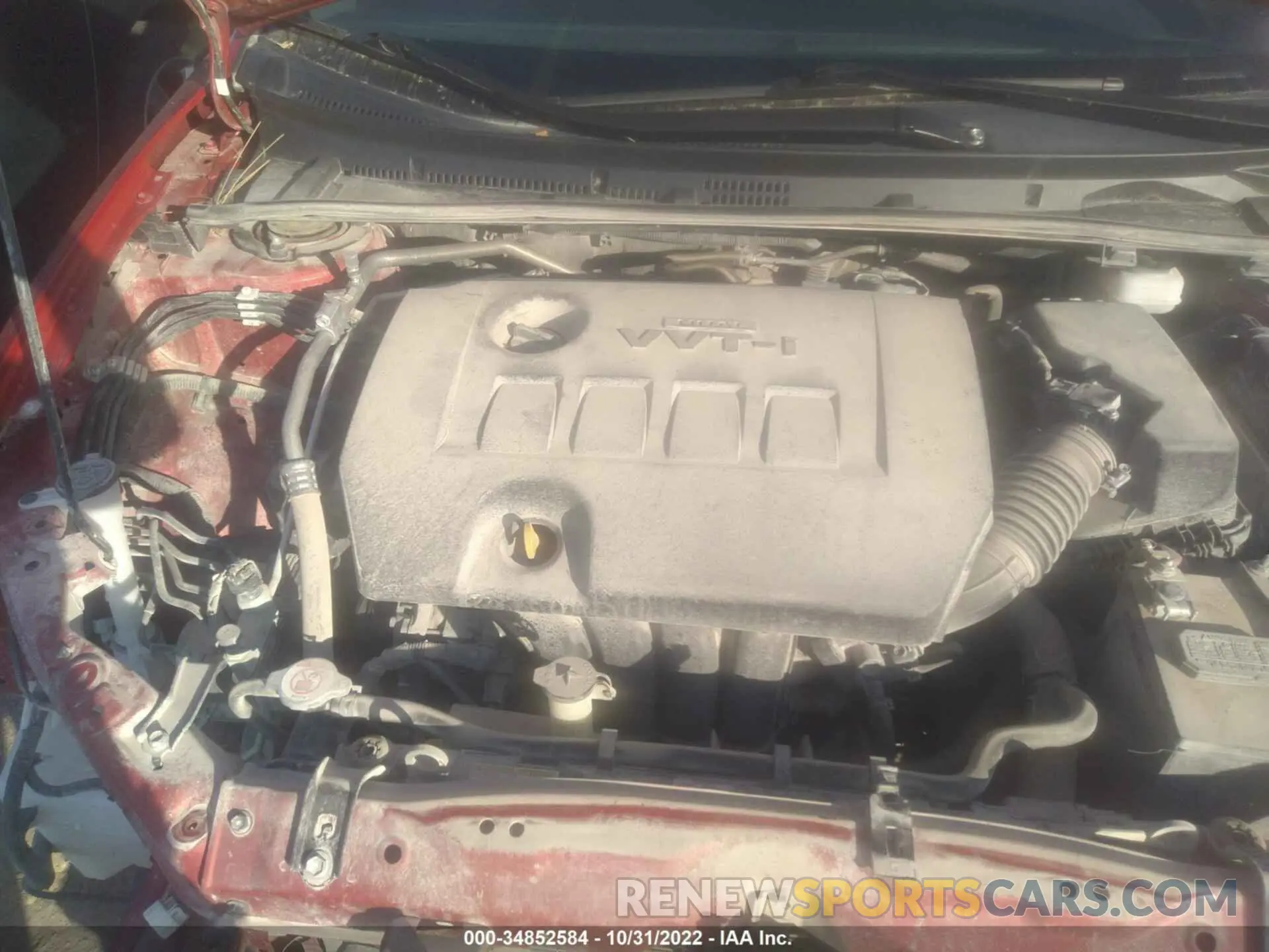 10 fotografías del automóvil dañado 5YFBURHE6KP921567 TOYOTA COROLLA 2019