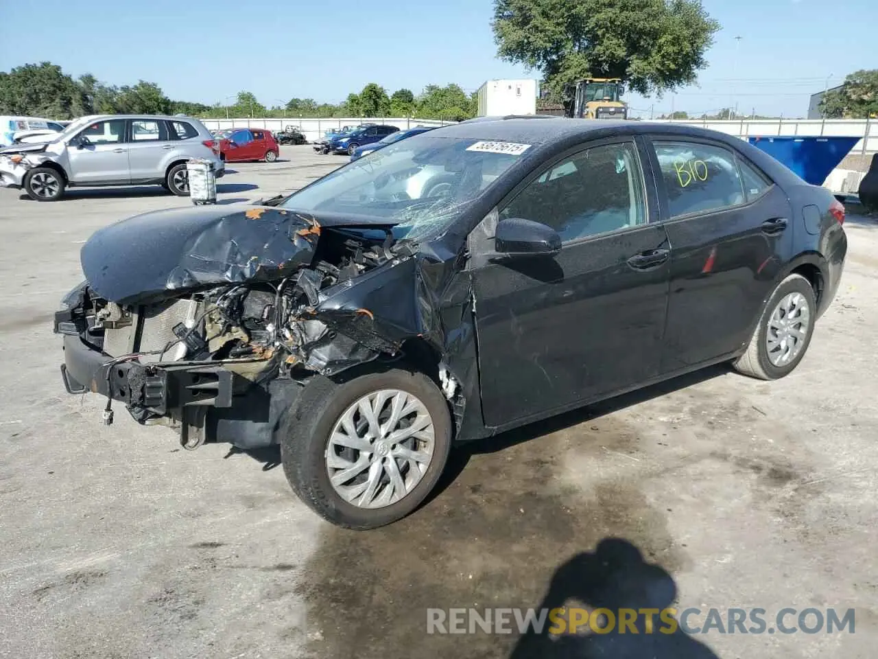 1 fotografías del automóvil dañado 5YFBURHE6KP922055 TOYOTA COROLLA 2019