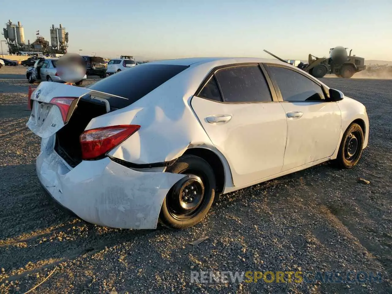3 fotografías del automóvil dañado 5YFBURHE6KP922119 TOYOTA COROLLA 2019
