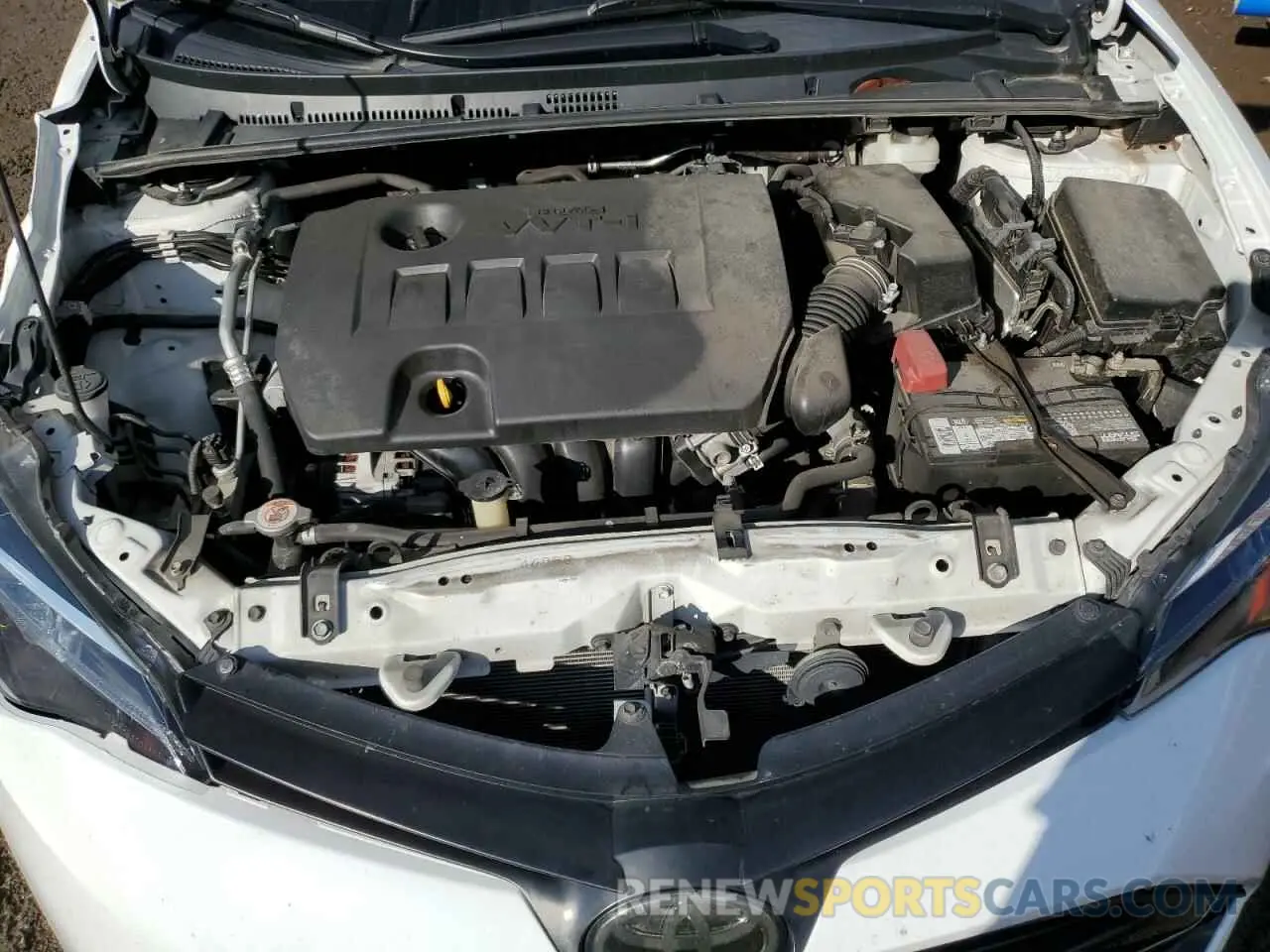 11 fotografías del automóvil dañado 5YFBURHE6KP922217 TOYOTA COROLLA 2019