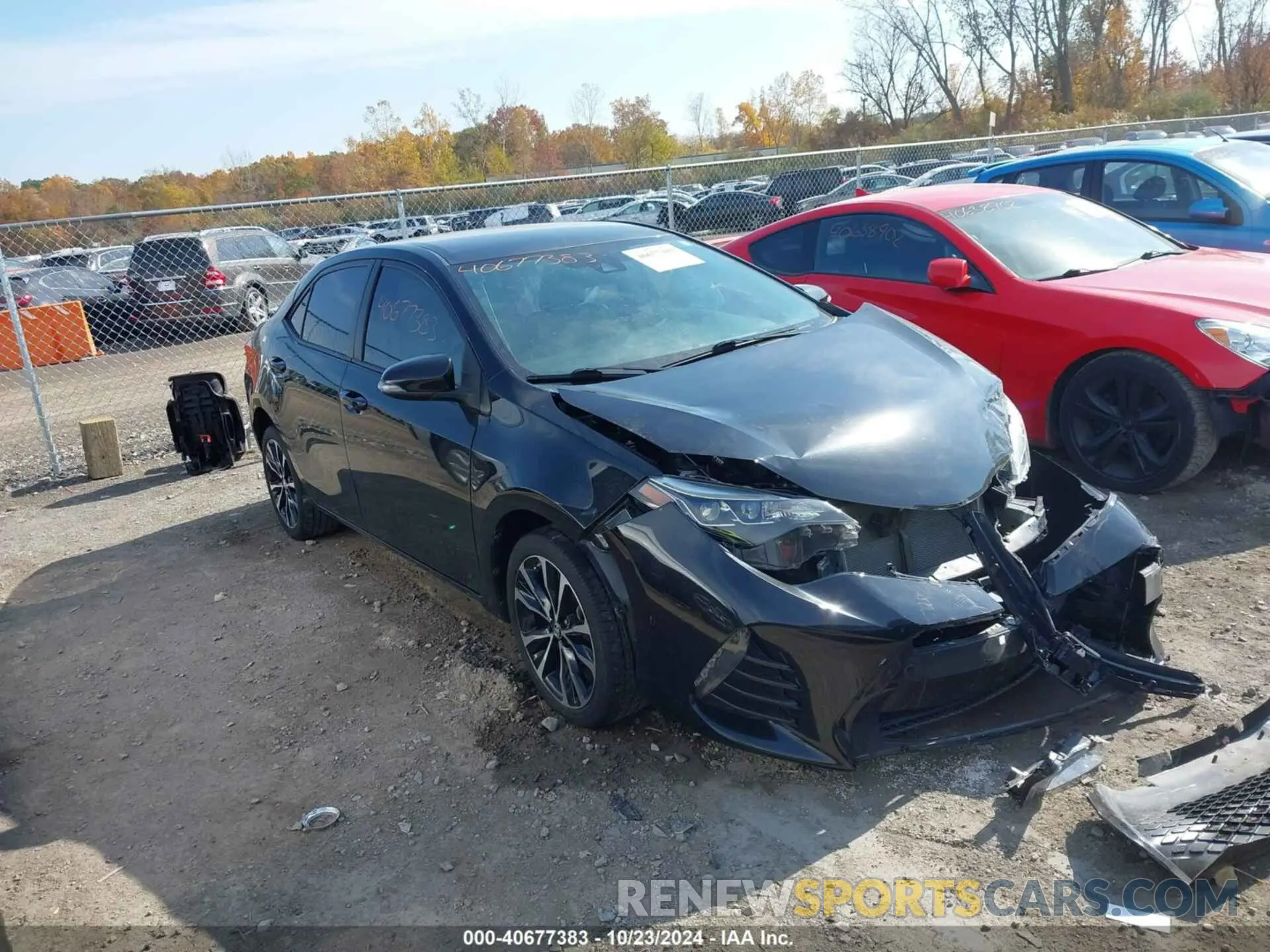 1 fotografías del automóvil dañado 5YFBURHE6KP927465 TOYOTA COROLLA 2019