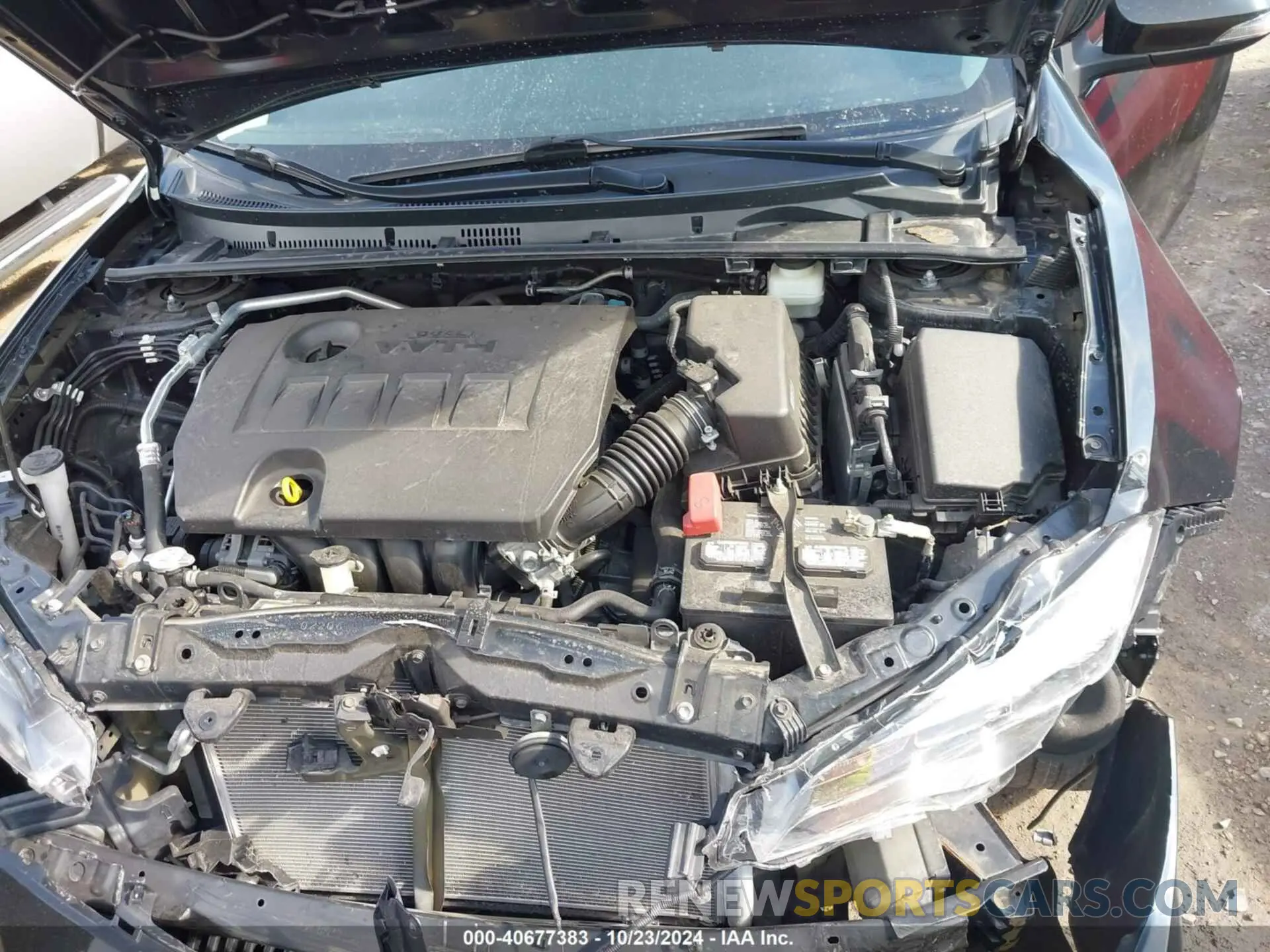 10 fotografías del automóvil dañado 5YFBURHE6KP927465 TOYOTA COROLLA 2019