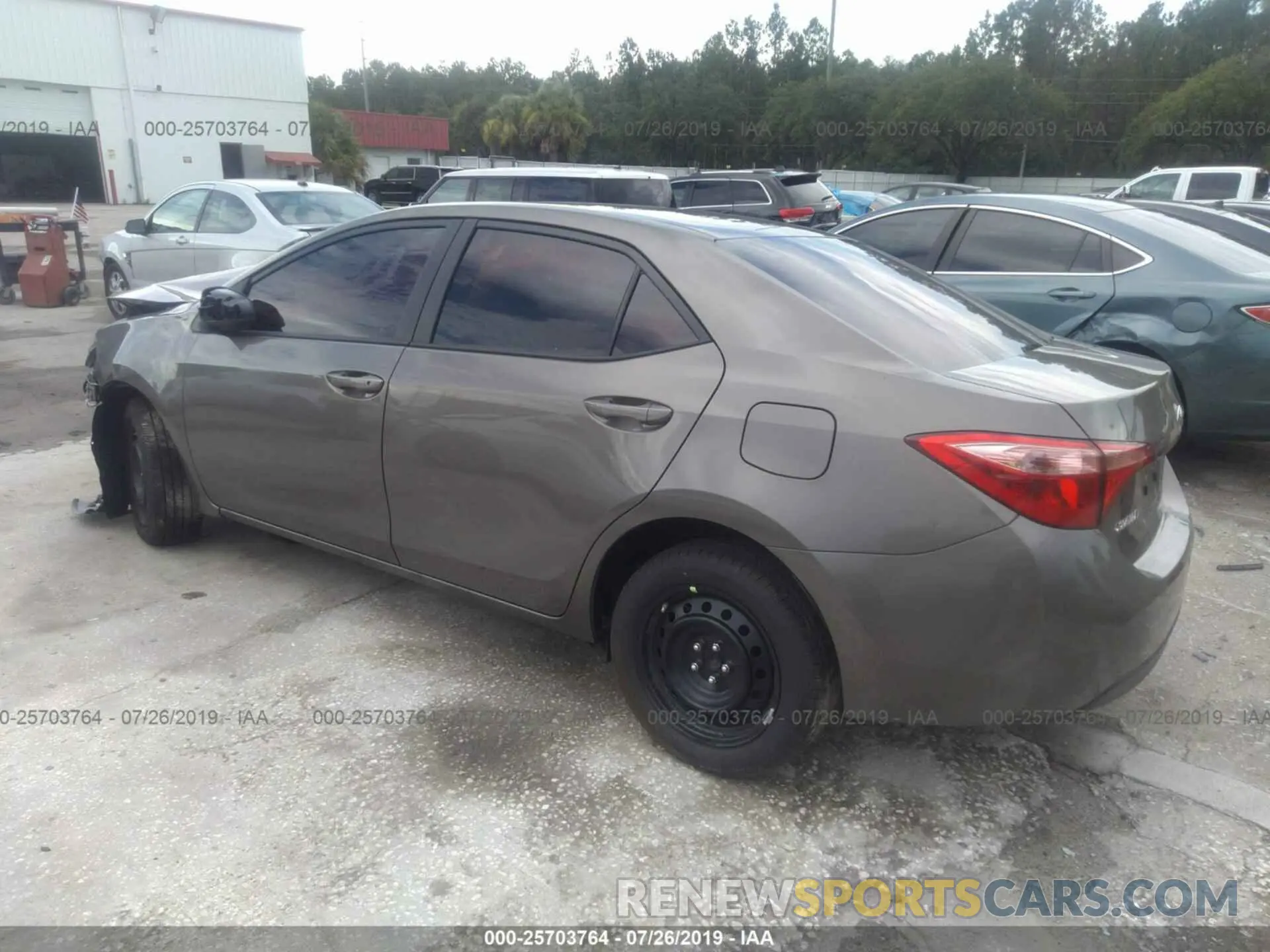 3 fotografías del automóvil dañado 5YFBURHE6KP927918 TOYOTA COROLLA 2019