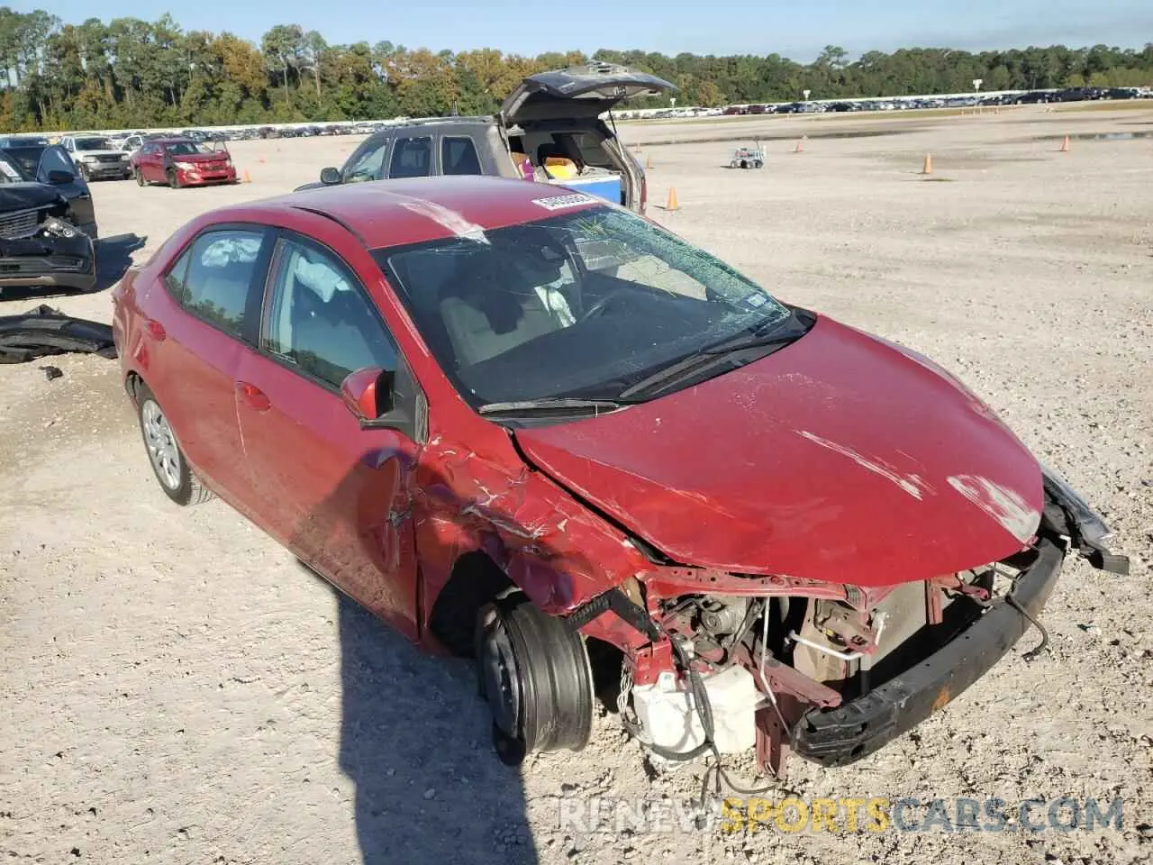 1 fotografías del automóvil dañado 5YFBURHE6KP930639 TOYOTA COROLLA 2019