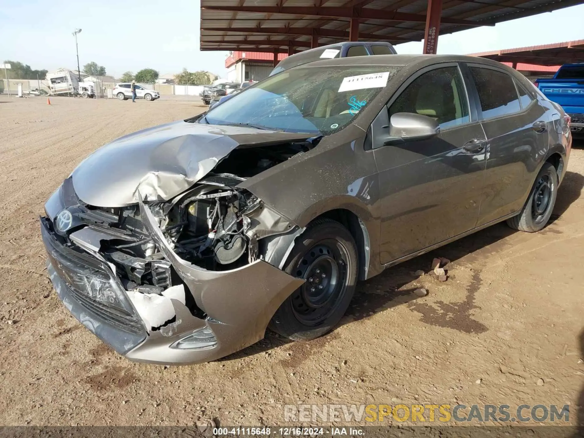 2 fotografías del automóvil dañado 5YFBURHE6KP931905 TOYOTA COROLLA 2019