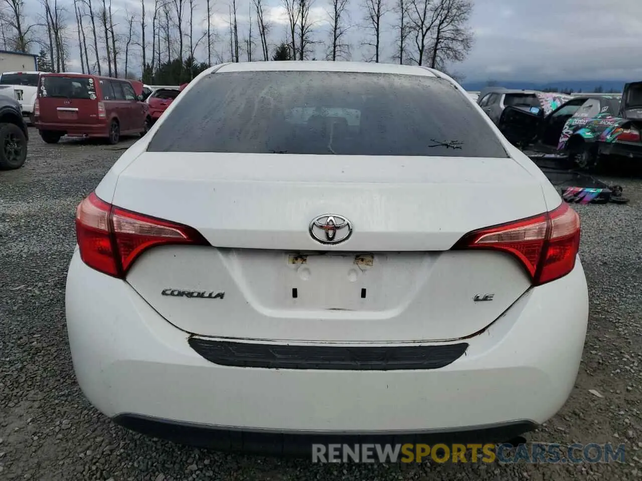6 fotografías del automóvil dañado 5YFBURHE6KP935145 TOYOTA COROLLA 2019