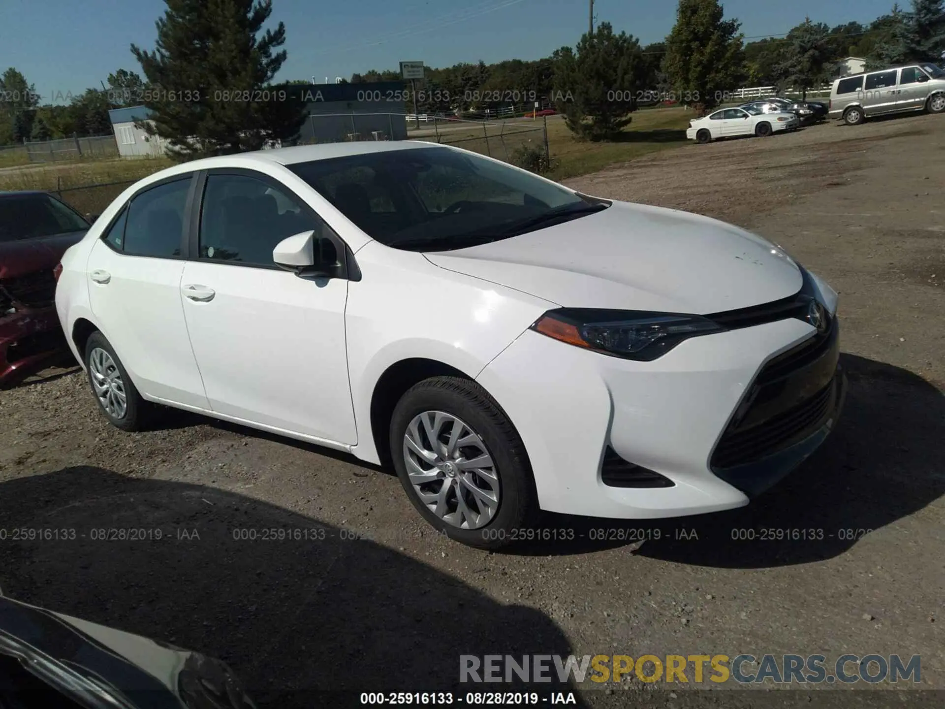 1 fotografías del automóvil dañado 5YFBURHE6KP936814 TOYOTA COROLLA 2019