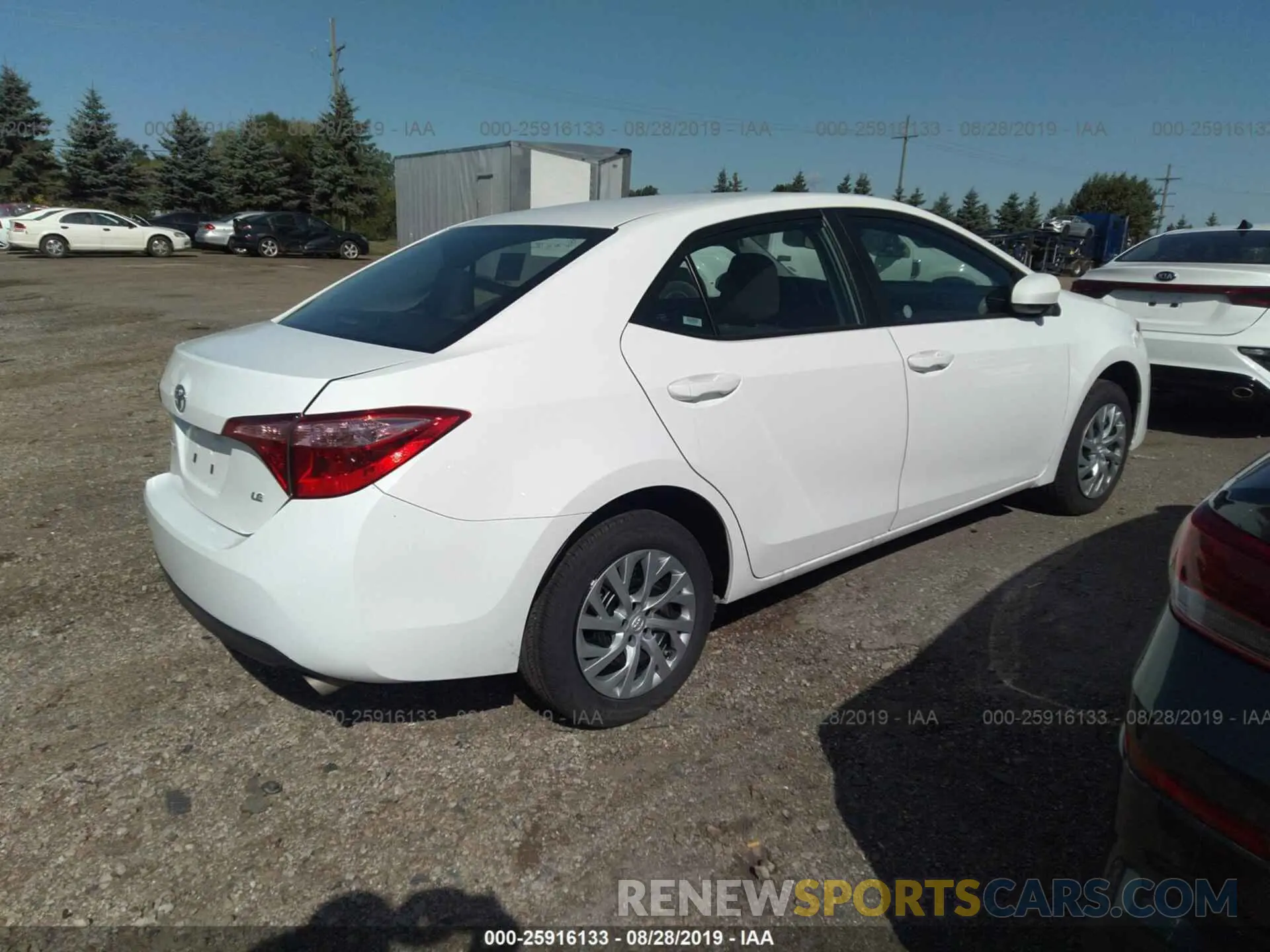 4 fotografías del automóvil dañado 5YFBURHE6KP936814 TOYOTA COROLLA 2019
