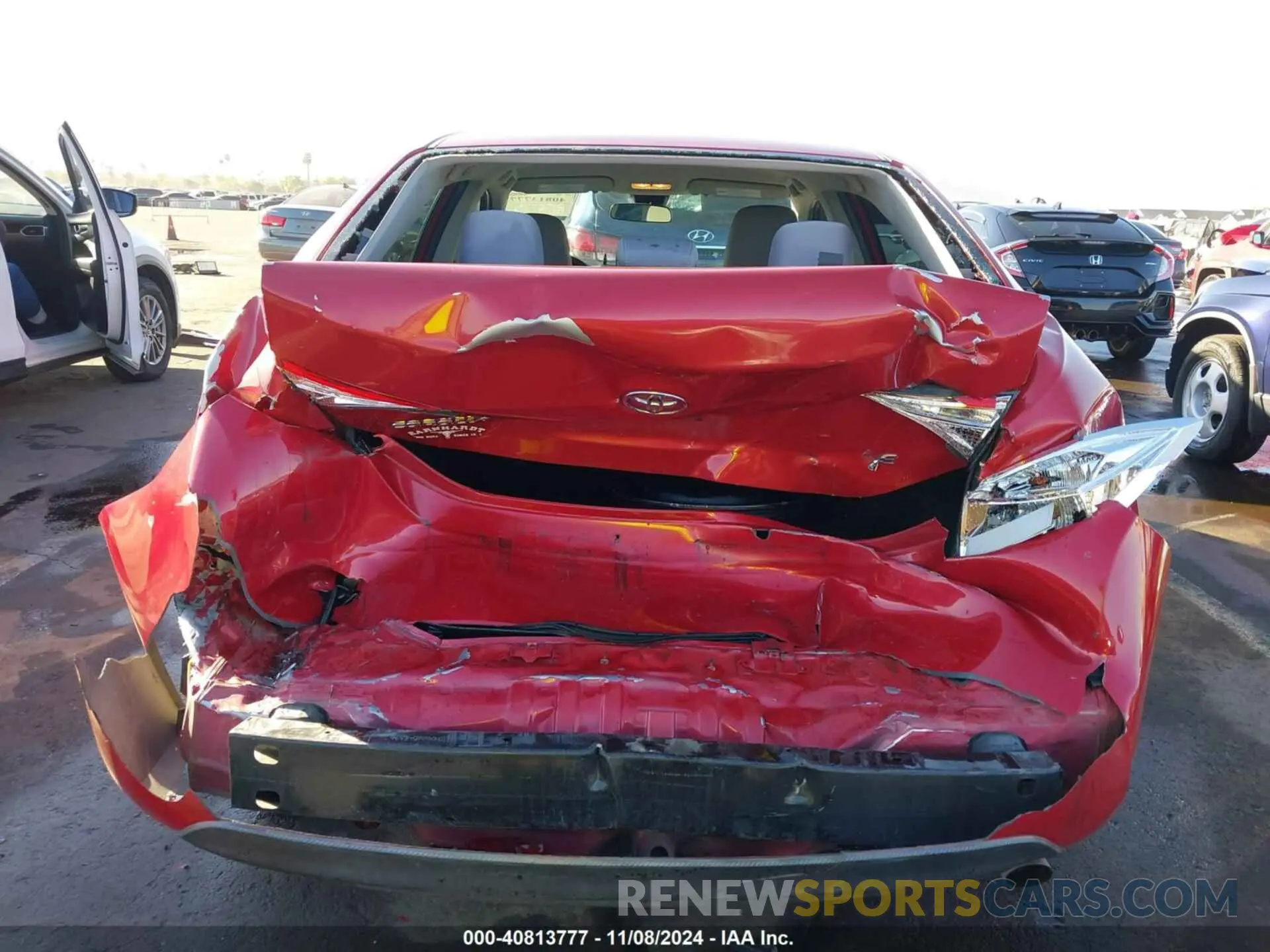 6 fotografías del automóvil dañado 5YFBURHE6KP942032 TOYOTA COROLLA 2019