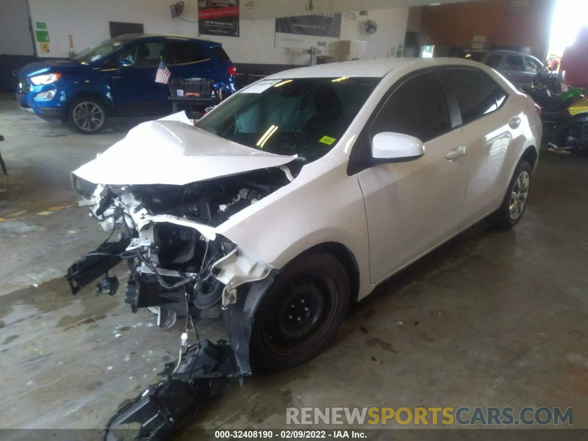 2 fotografías del automóvil dañado 5YFBURHE6KP944573 TOYOTA COROLLA 2019