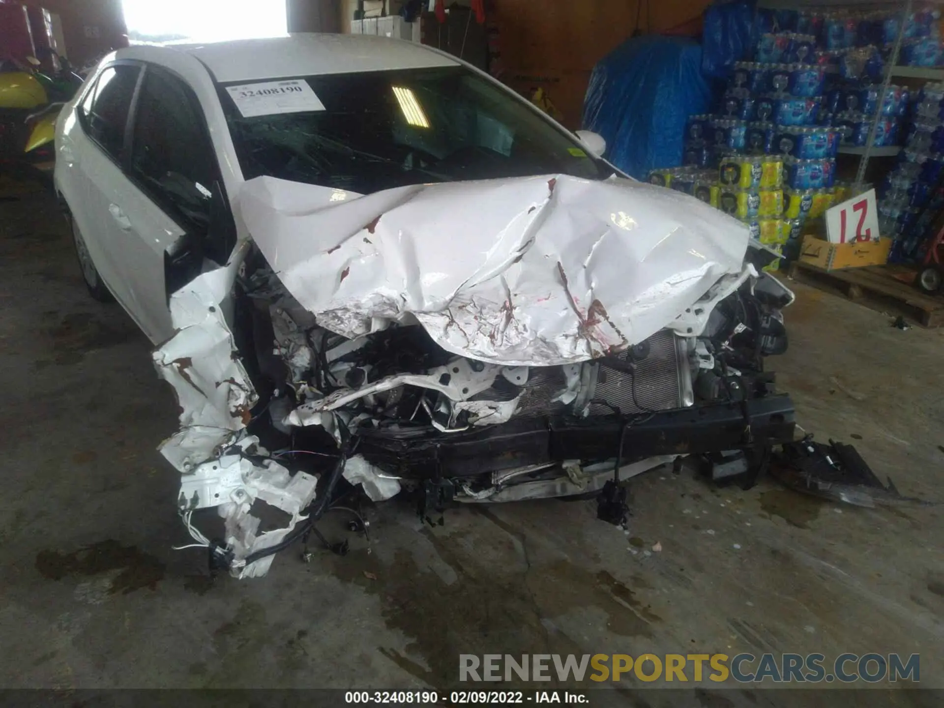 6 fotografías del automóvil dañado 5YFBURHE6KP944573 TOYOTA COROLLA 2019