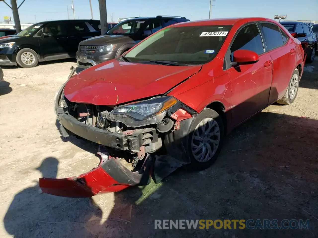 1 fotografías del automóvil dañado 5YFBURHE7KP860441 TOYOTA COROLLA 2019