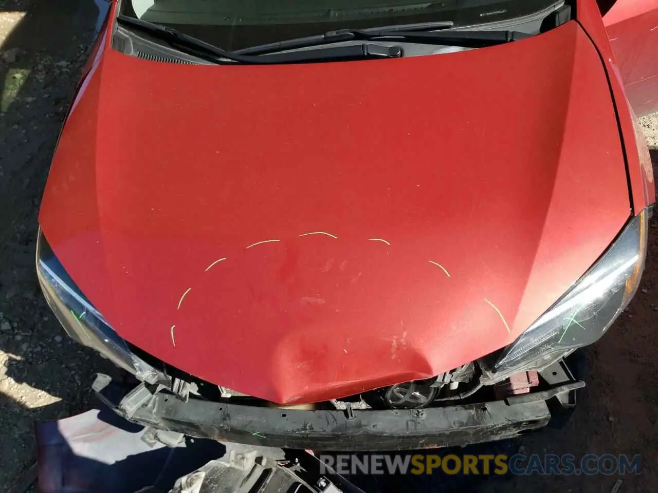 11 fotografías del automóvil dañado 5YFBURHE7KP860441 TOYOTA COROLLA 2019