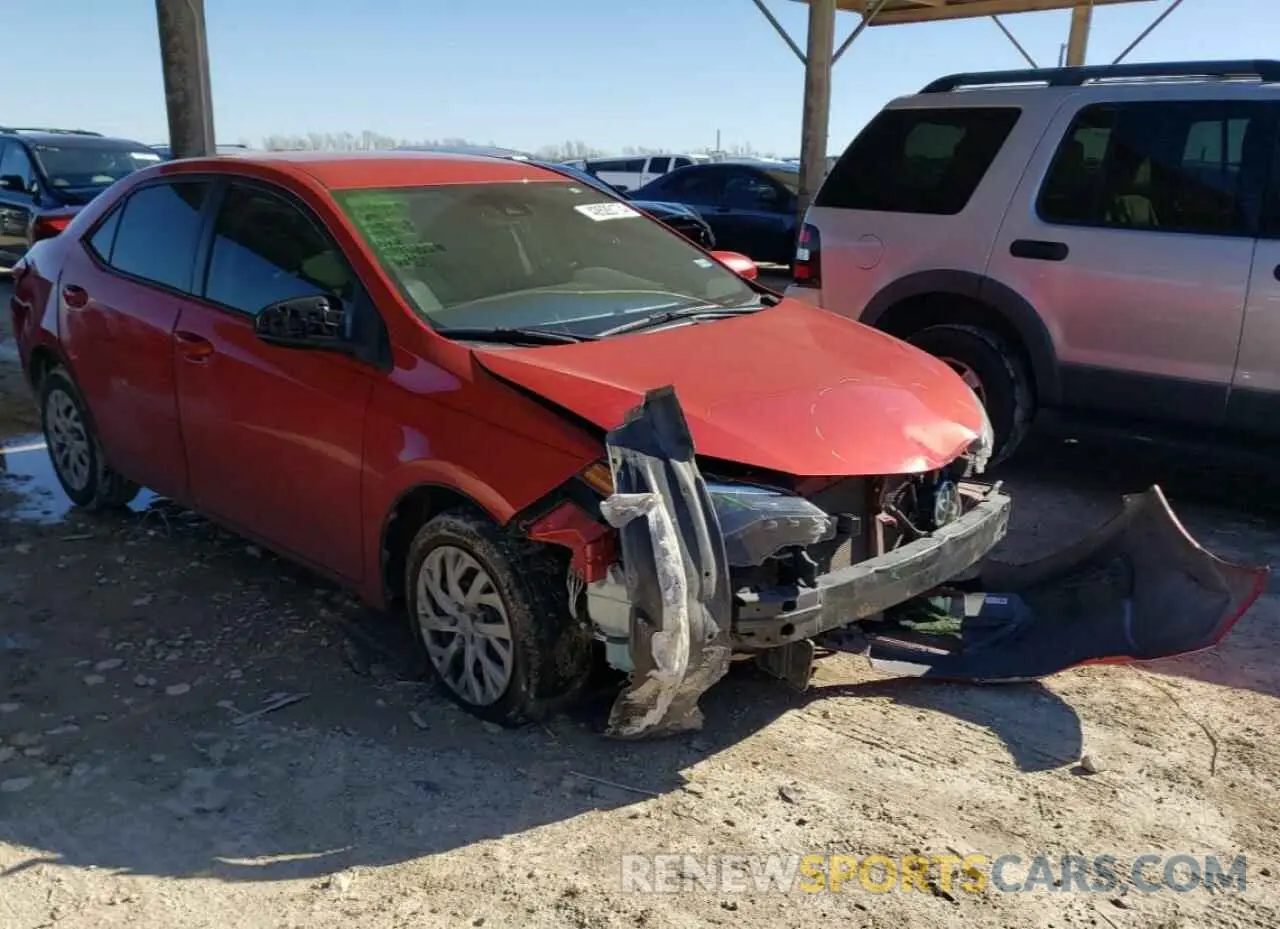 4 fotografías del automóvil dañado 5YFBURHE7KP860441 TOYOTA COROLLA 2019