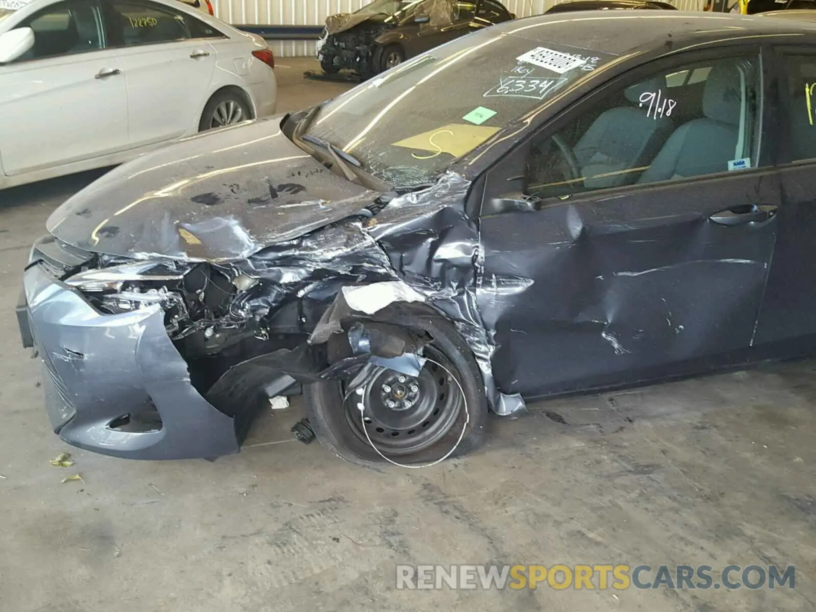 9 fotografías del automóvil dañado 5YFBURHE7KP863324 TOYOTA COROLLA 2019