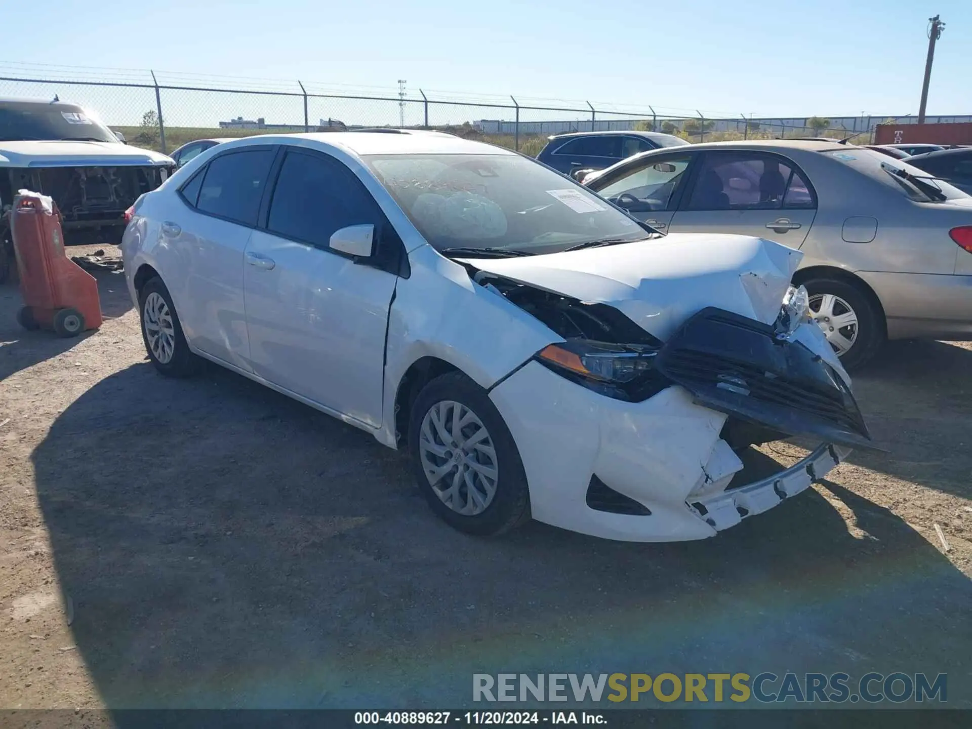 1 fotografías del automóvil dañado 5YFBURHE7KP875277 TOYOTA COROLLA 2019