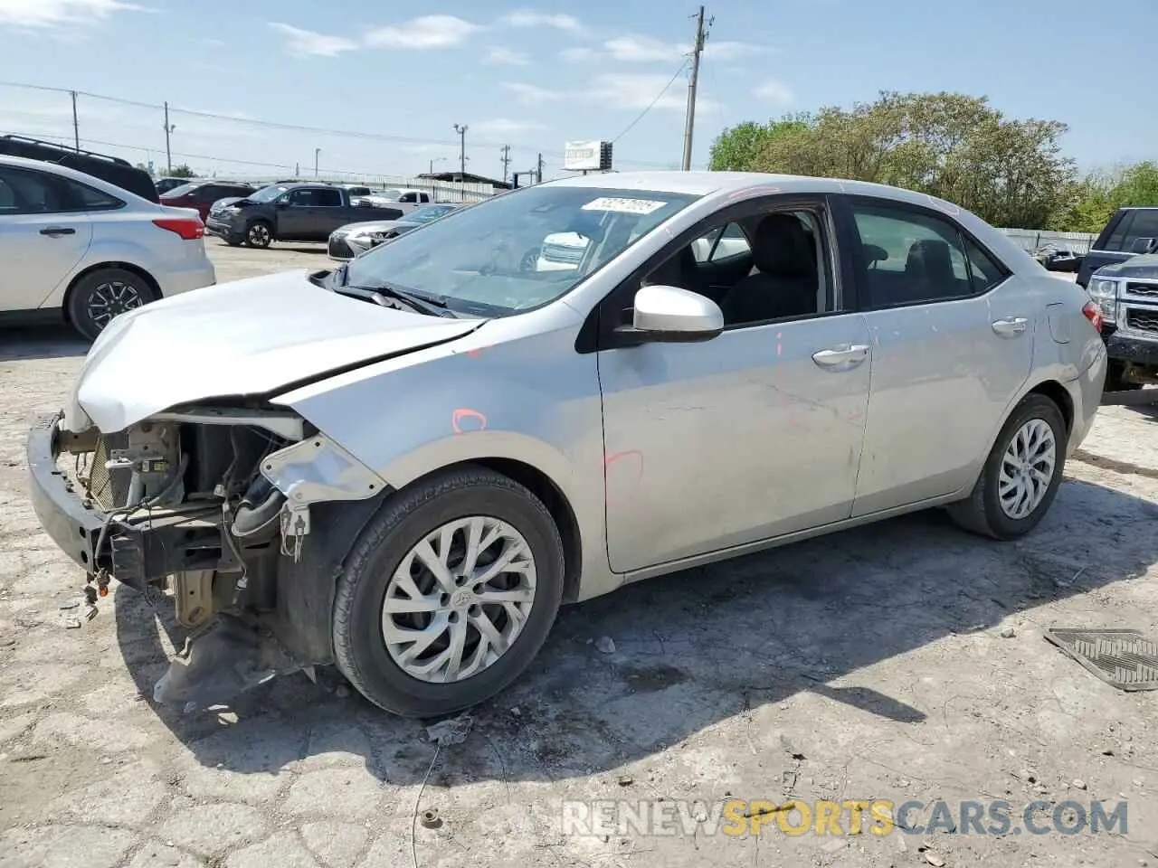 1 fotografías del automóvil dañado 5YFBURHE7KP876655 TOYOTA COROLLA 2019