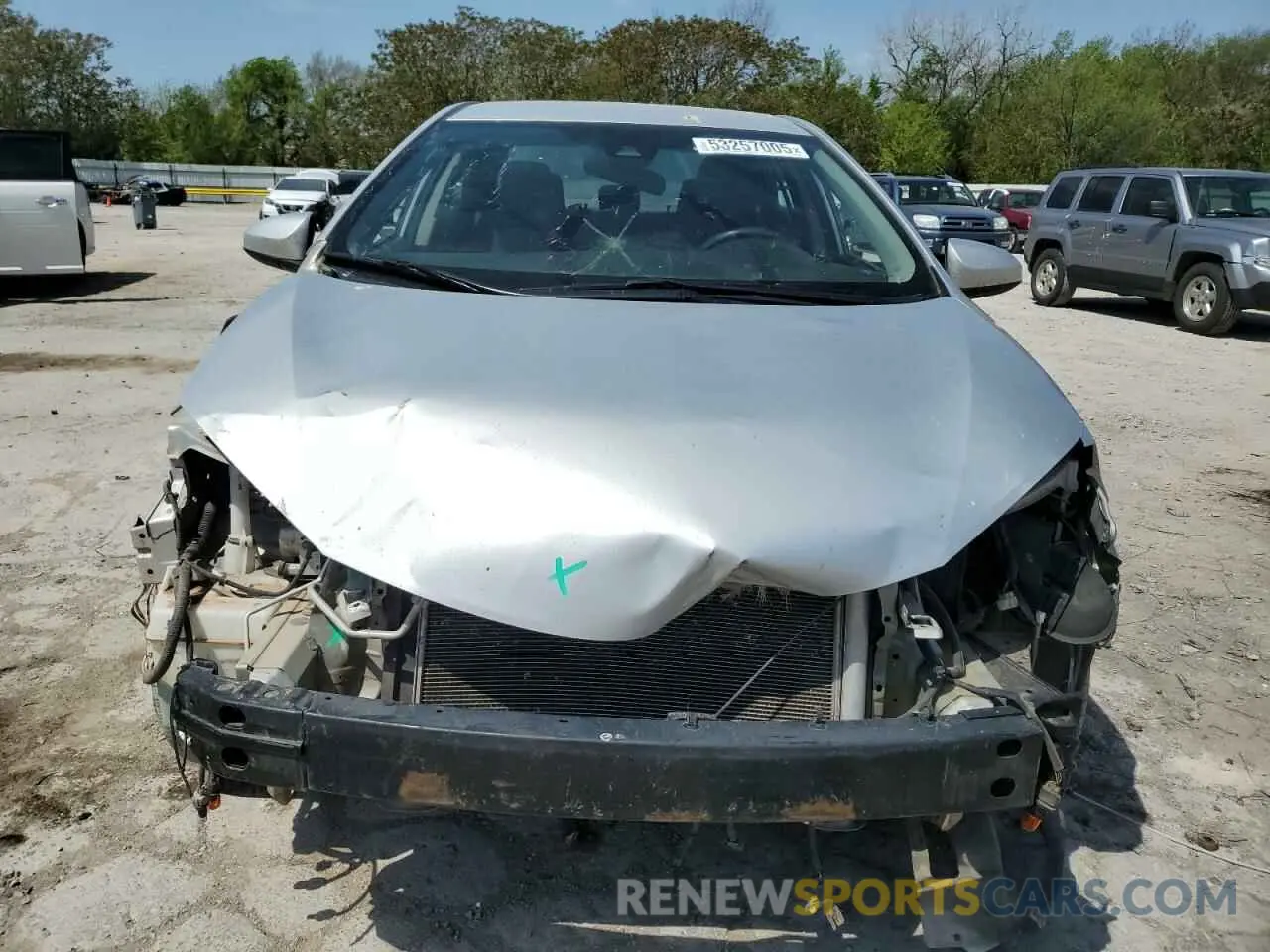 5 fotografías del automóvil dañado 5YFBURHE7KP876655 TOYOTA COROLLA 2019