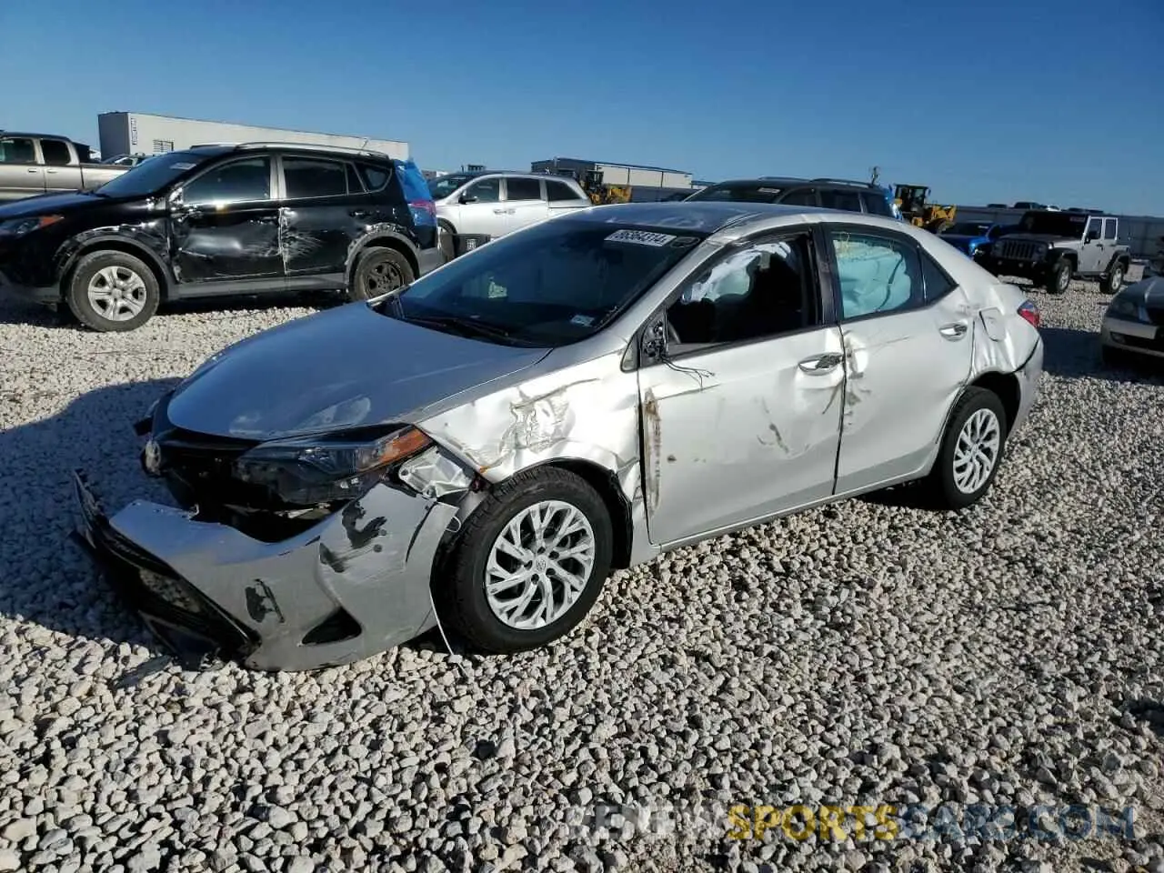 1 fotografías del automóvil dañado 5YFBURHE7KP882892 TOYOTA COROLLA 2019