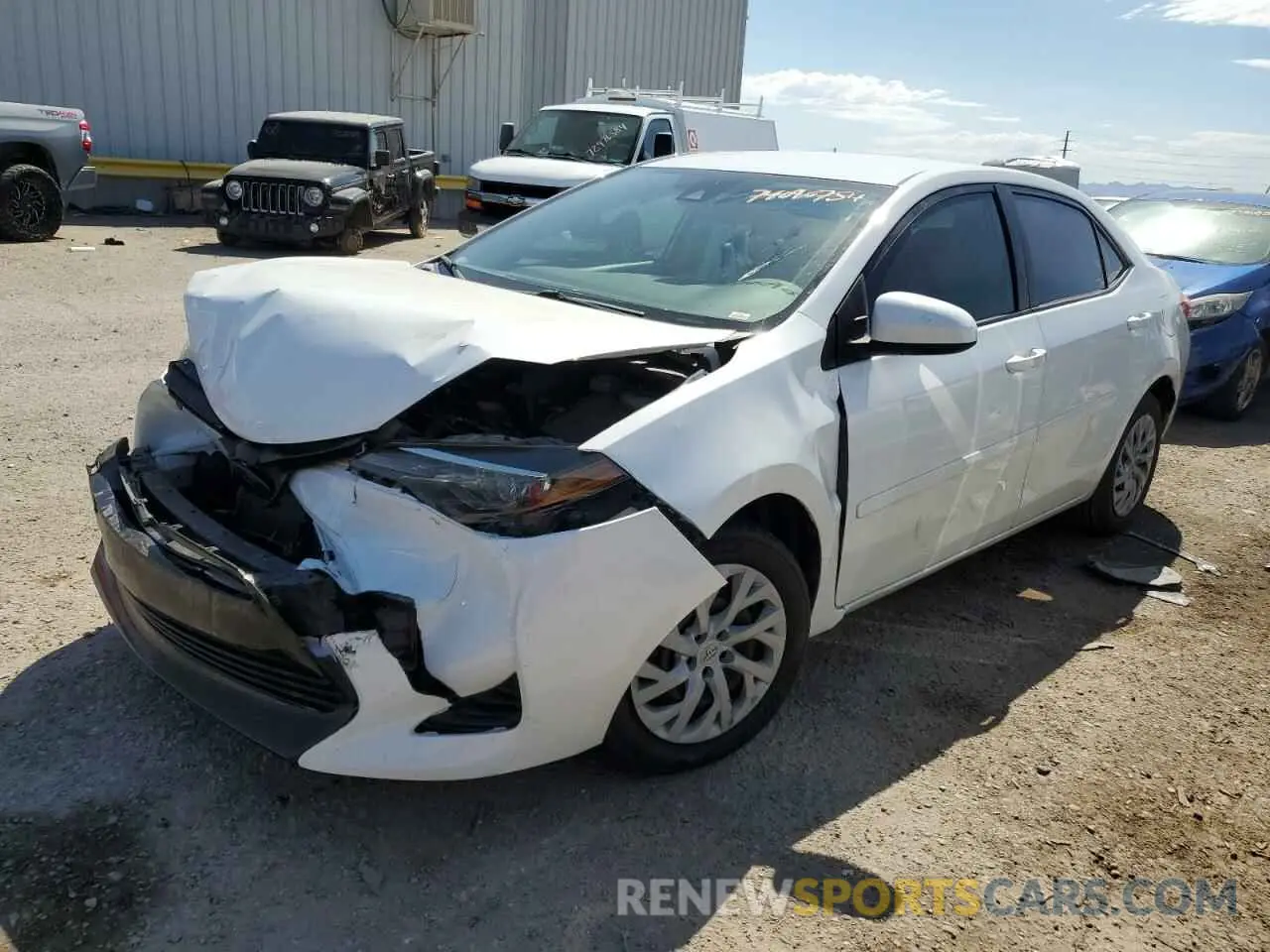 1 fotografías del automóvil dañado 5YFBURHE7KP883007 TOYOTA COROLLA 2019