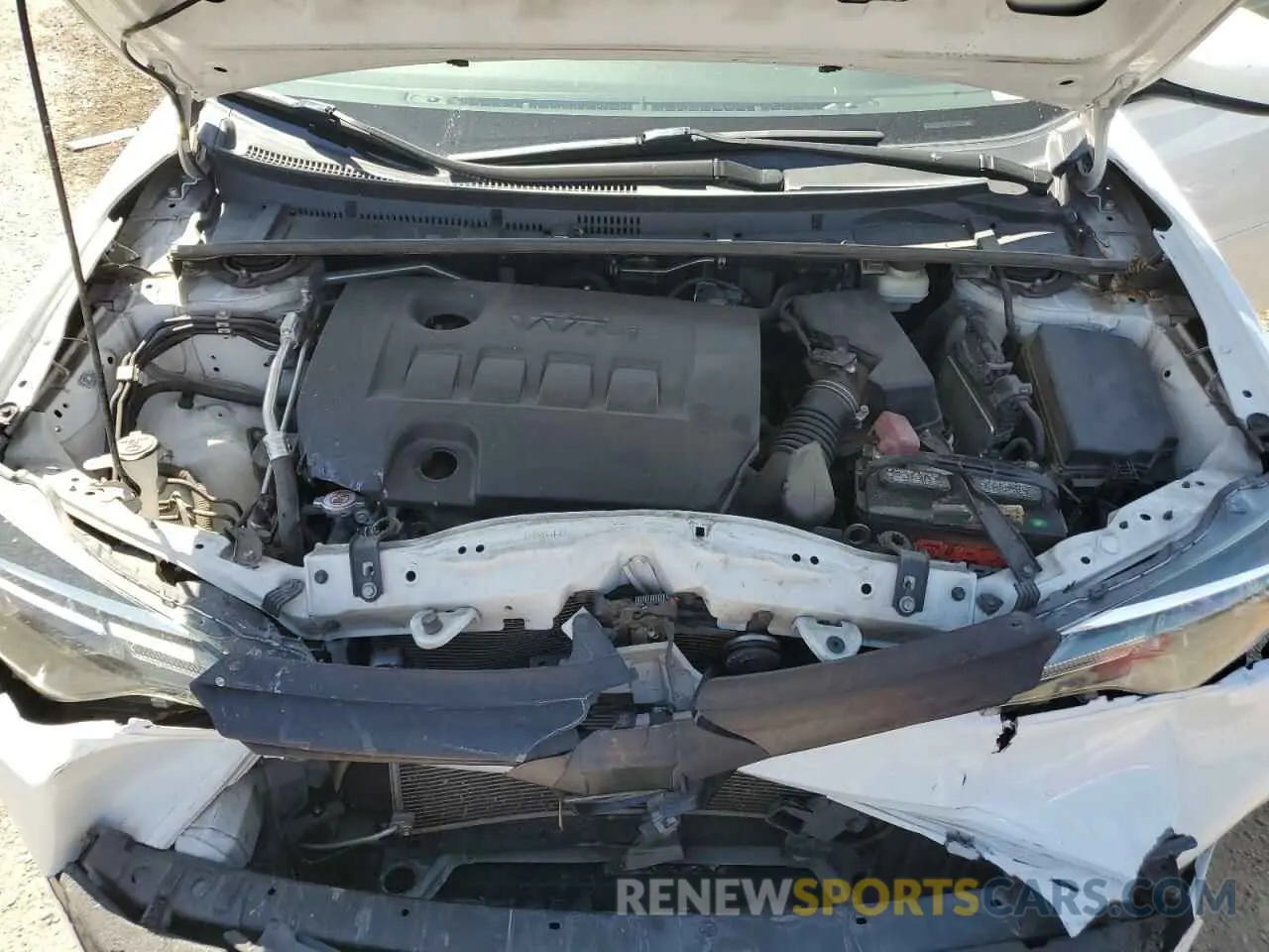 11 fotografías del automóvil dañado 5YFBURHE7KP883007 TOYOTA COROLLA 2019