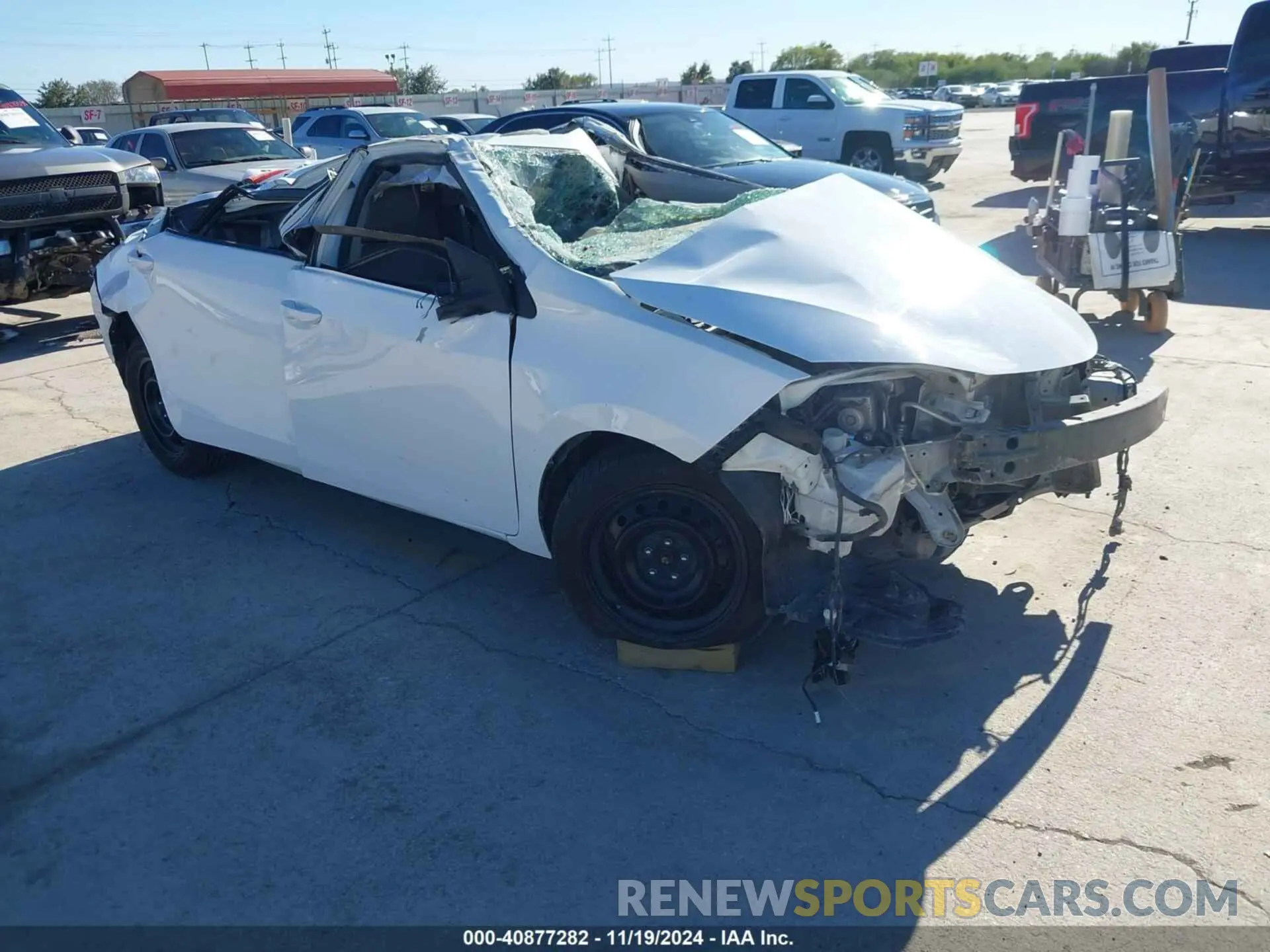 1 fotografías del automóvil dañado 5YFBURHE7KP886568 TOYOTA COROLLA 2019