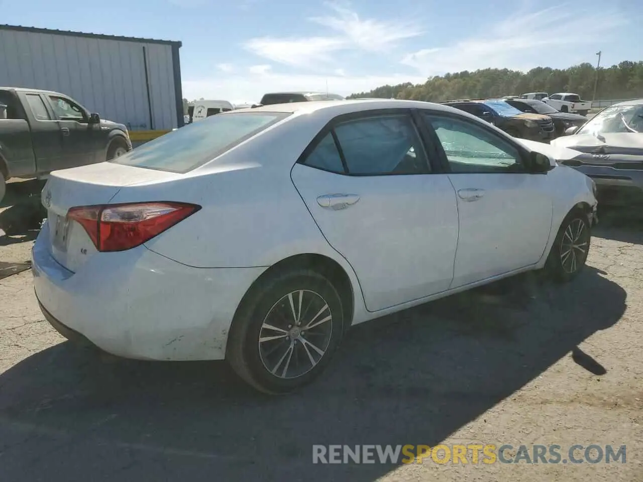 3 fotografías del automóvil dañado 5YFBURHE7KP891222 TOYOTA COROLLA 2019