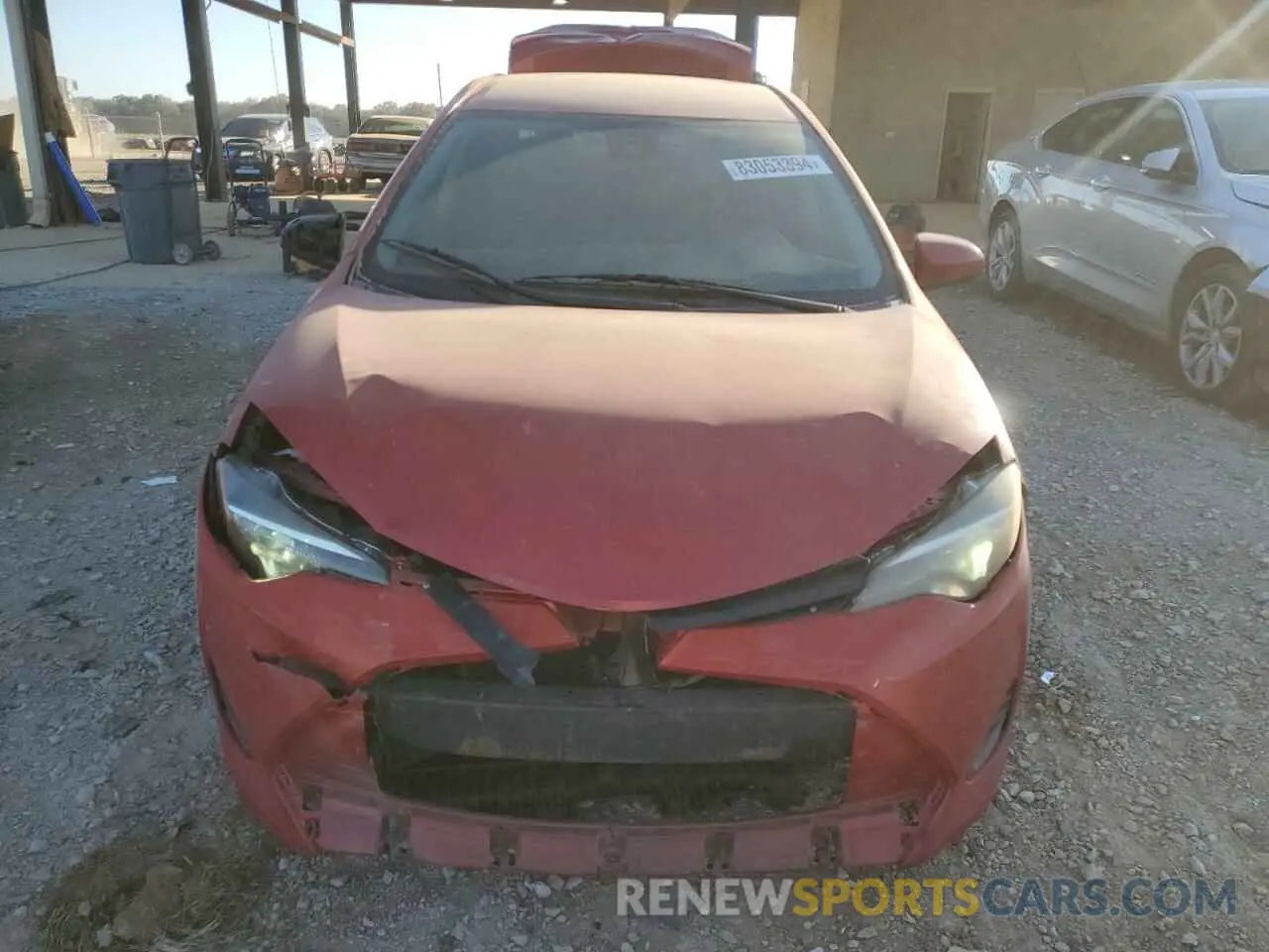 5 fotografías del automóvil dañado 5YFBURHE7KP895948 TOYOTA COROLLA 2019