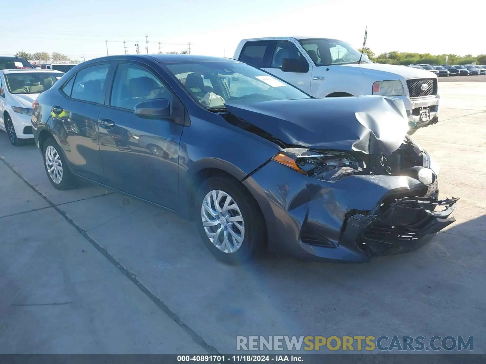 1 fotografías del automóvil dañado 5YFBURHE7KP899031 TOYOTA COROLLA 2019